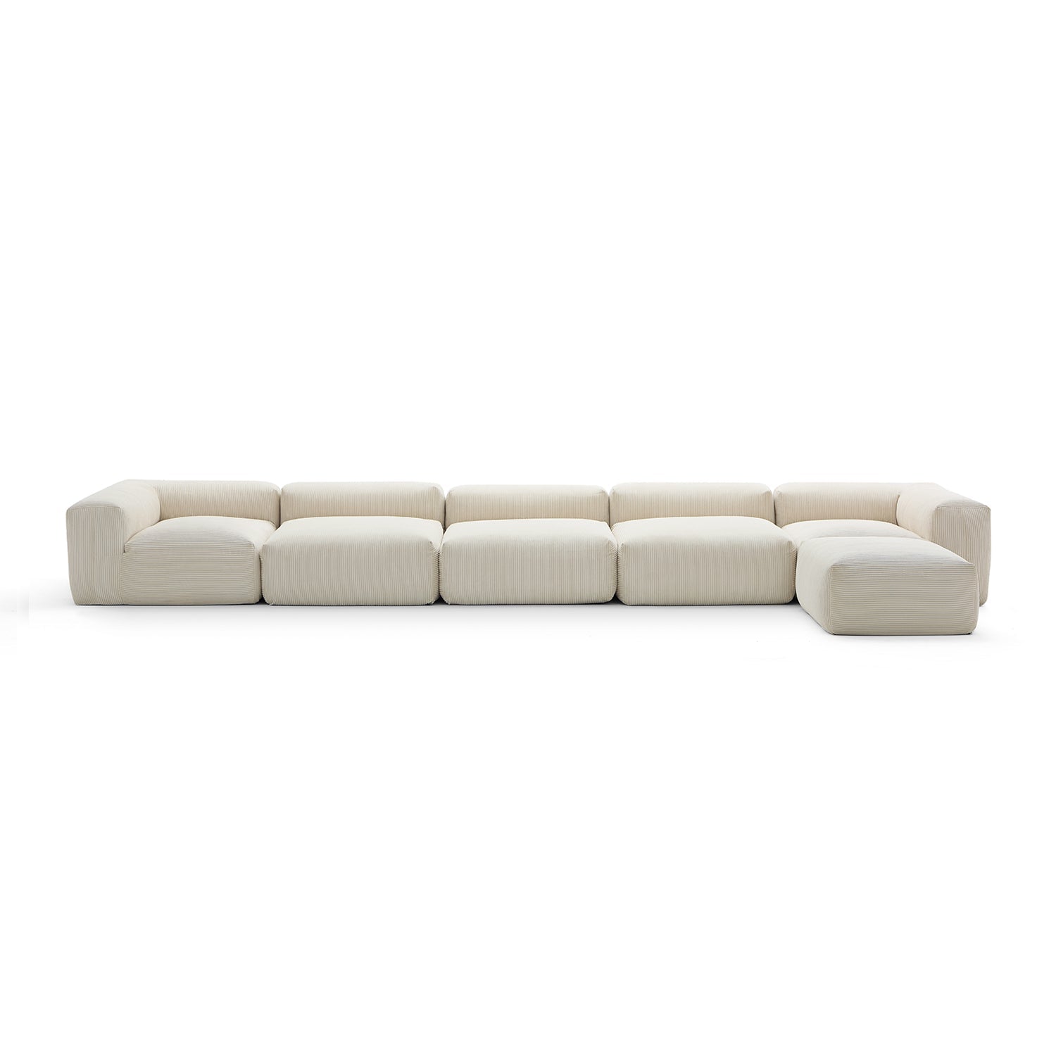 Modular Sofa - Mellow Extra Deep Sectional with Ottoman - MC - Mario Capasa