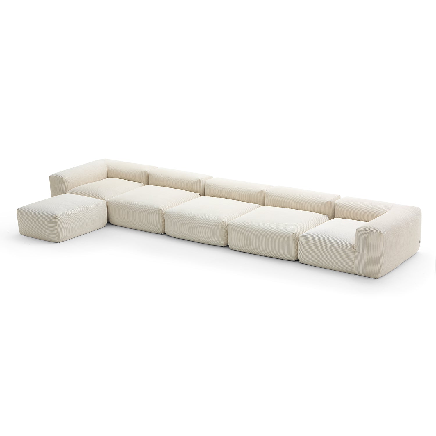 Modular Sofa - Mellow Extra Deep Sectional with Ottoman - MC - Mario Capasa