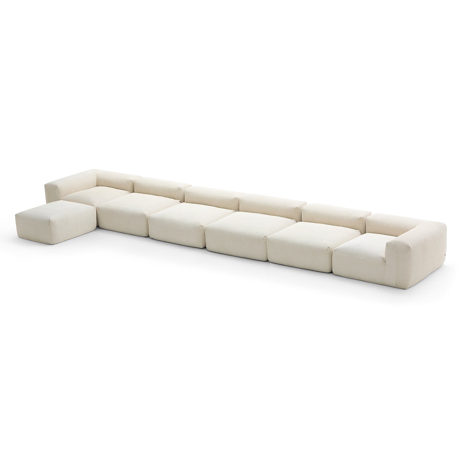 Modular Sofa - Mellow Extra Deep Sectional with Ottoman - MC - Mario Capasa