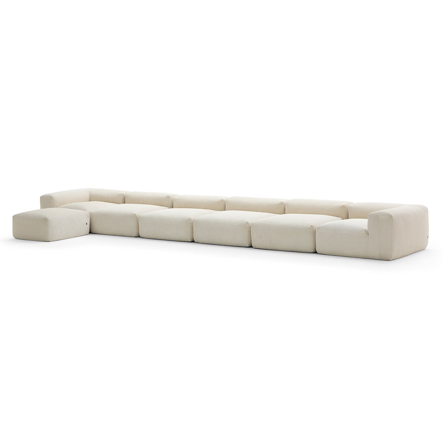 Modular Sofa - Mellow Extra Deep Sectional with Ottoman - MC - Mario Capasa