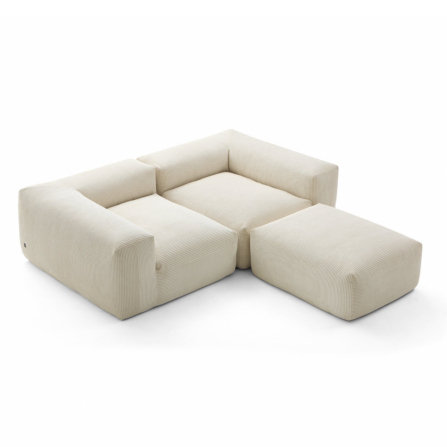 Modular Sofa - Mellow Extra Deep Sectional with Ottoman - MC - Mario Capasa