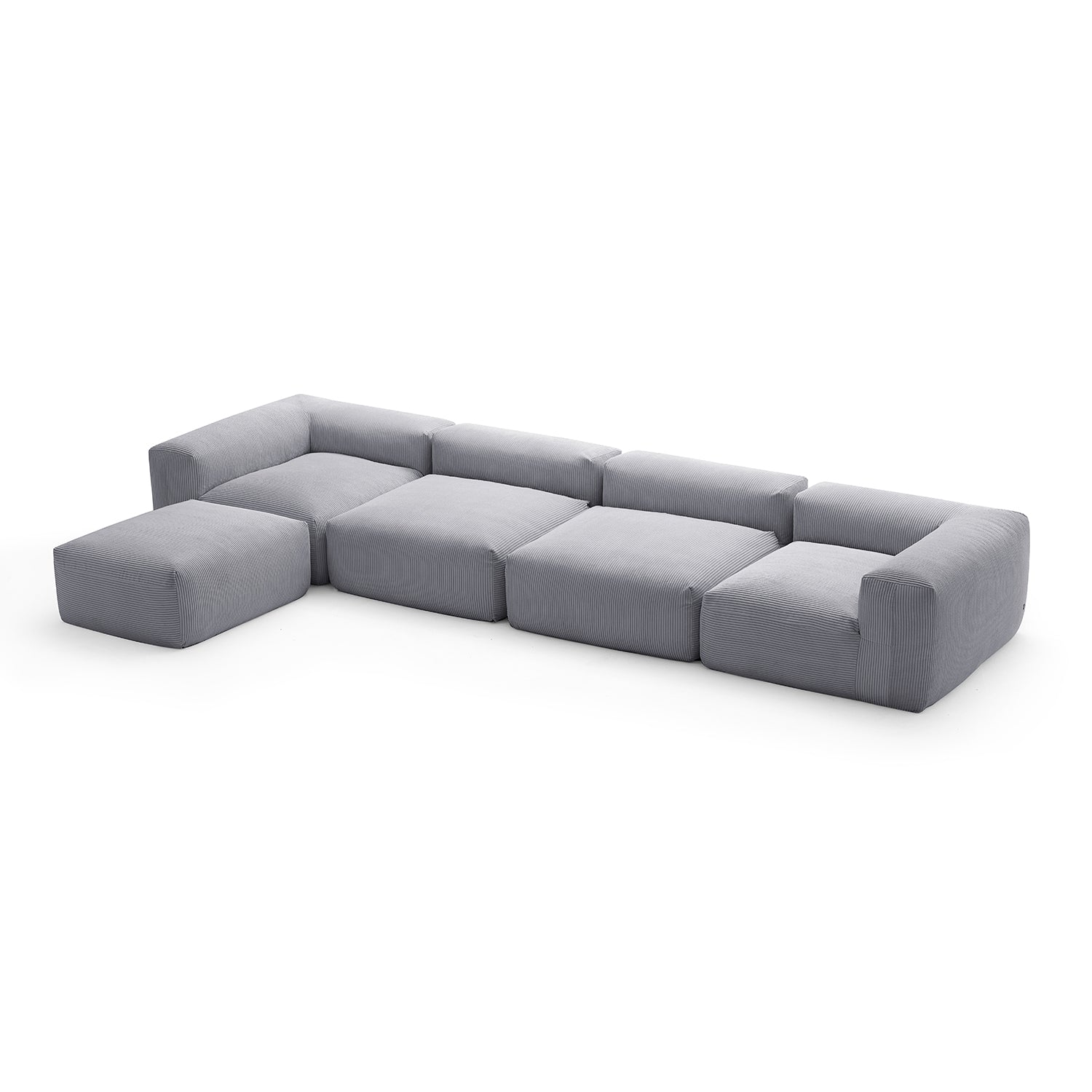 Modular Sofa - Mellow Extra Deep Sectional with Ottoman - MC - Mario Capasa