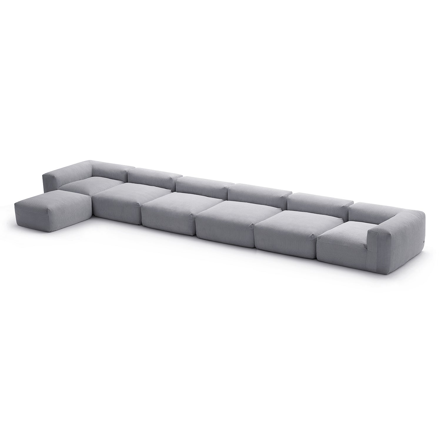 Modular Sofa - Mellow Extra Deep Sectional with Ottoman - MC - Mario Capasa
