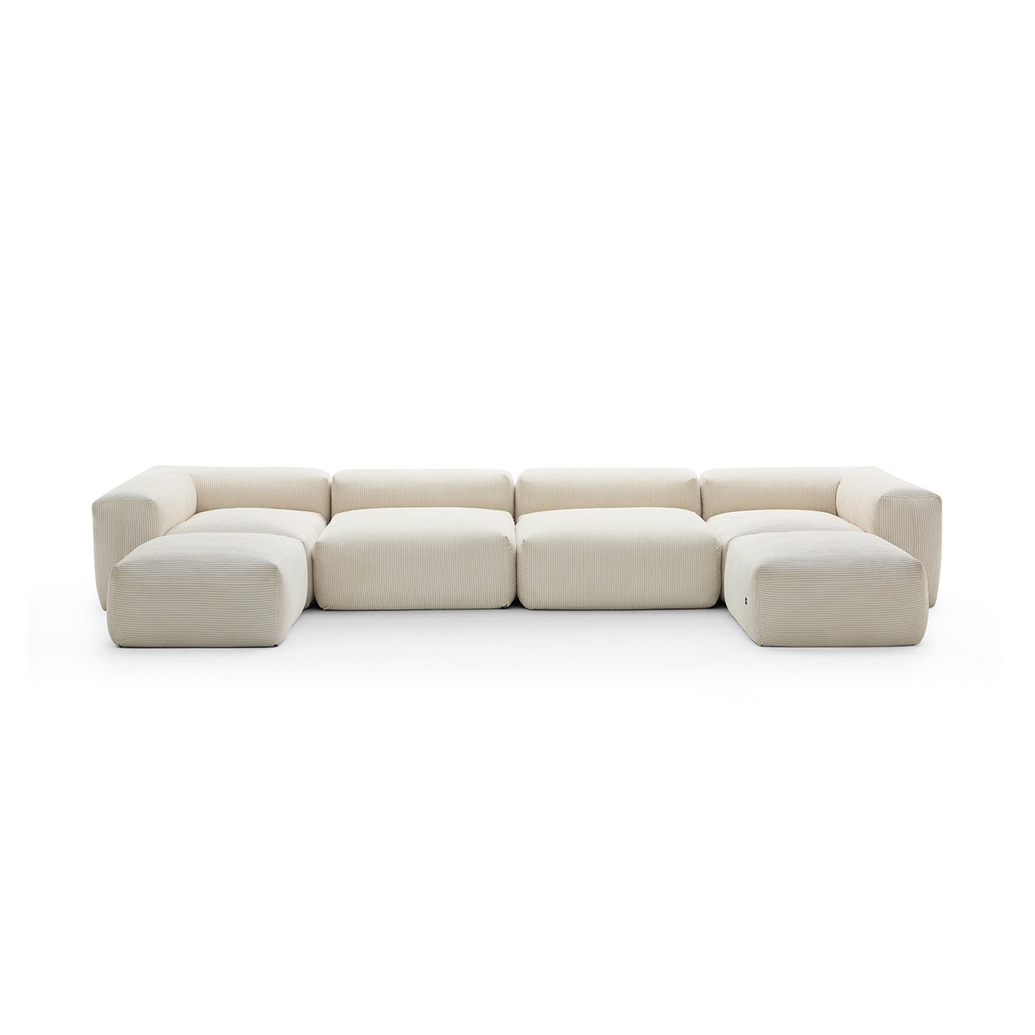 Mellow Extra Deep U Sectional with Ottoman