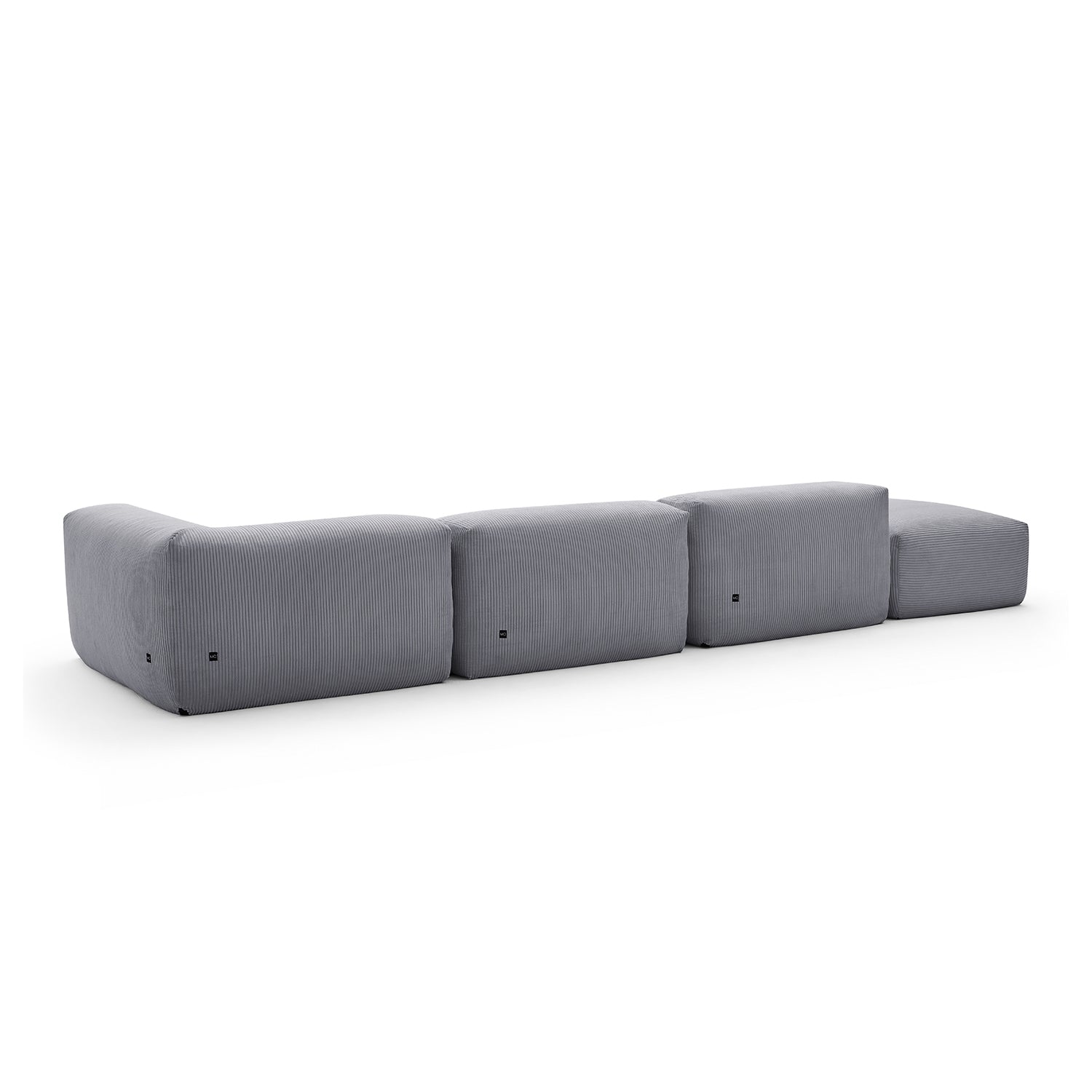 Mellow Half-Closed Sectional with Ottoman