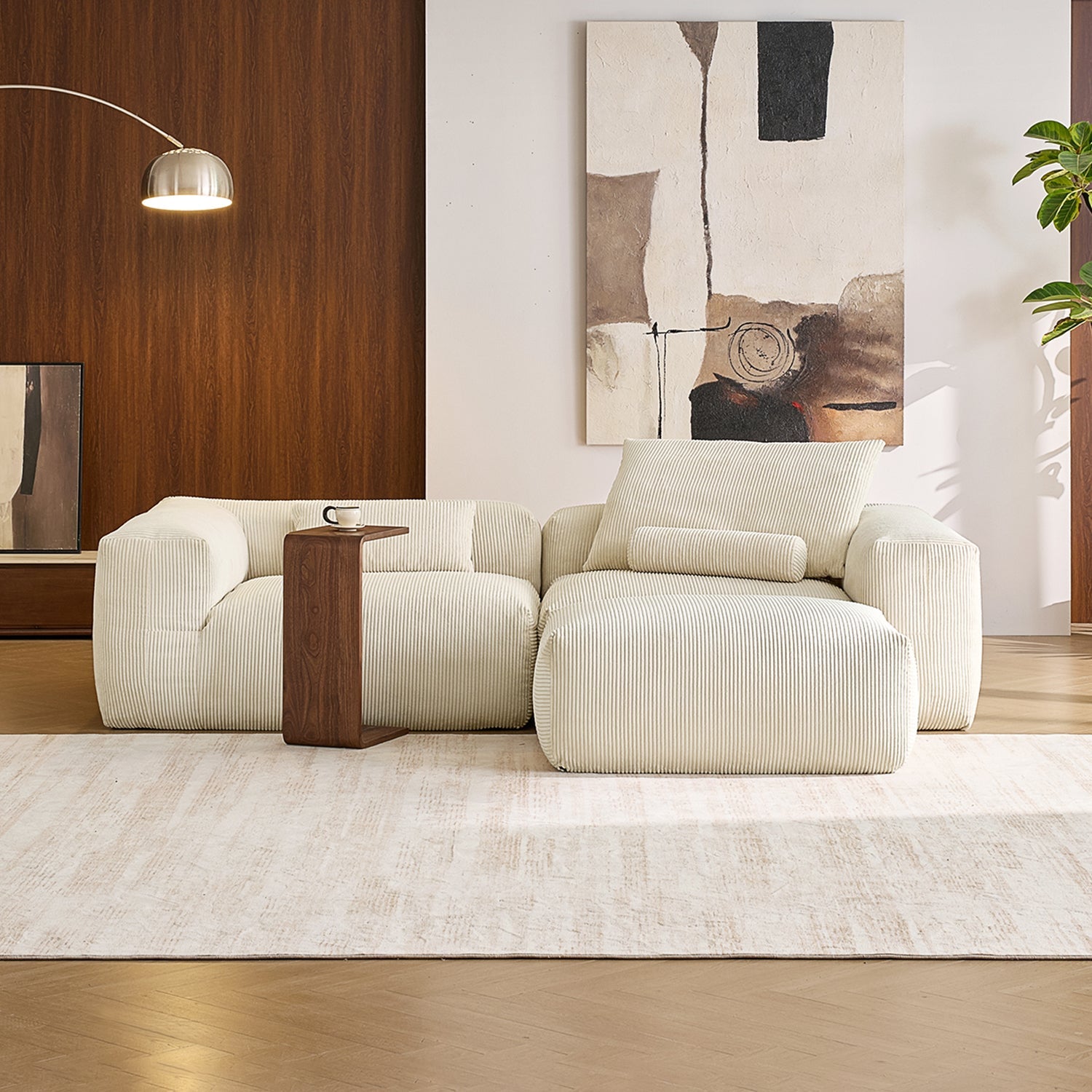 Modular Sofa - Mellow Sectional with Ottoman - MC - Mario Capasa