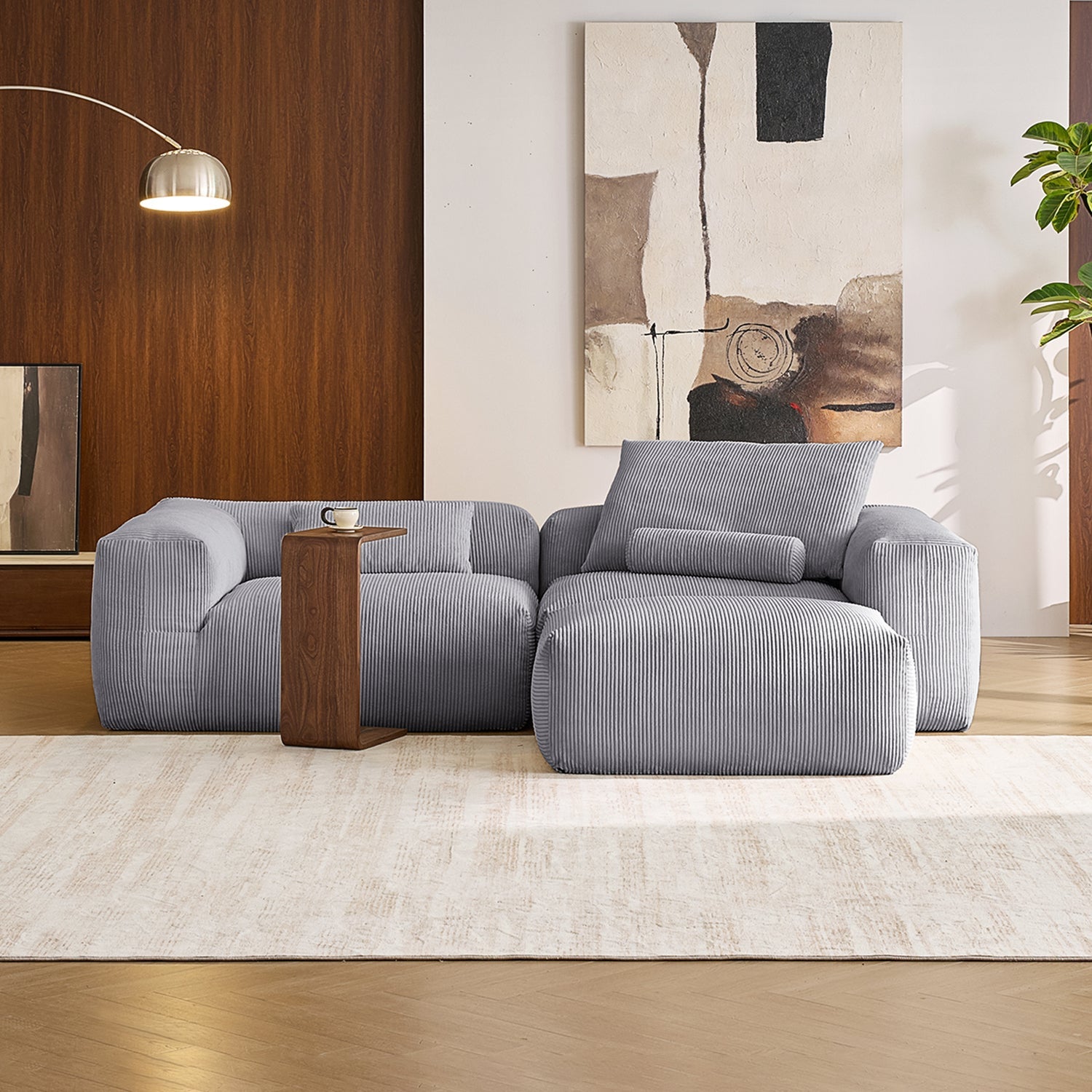 Modular Sofa - Mellow Sectional with Ottoman - MC - Mario Capasa
