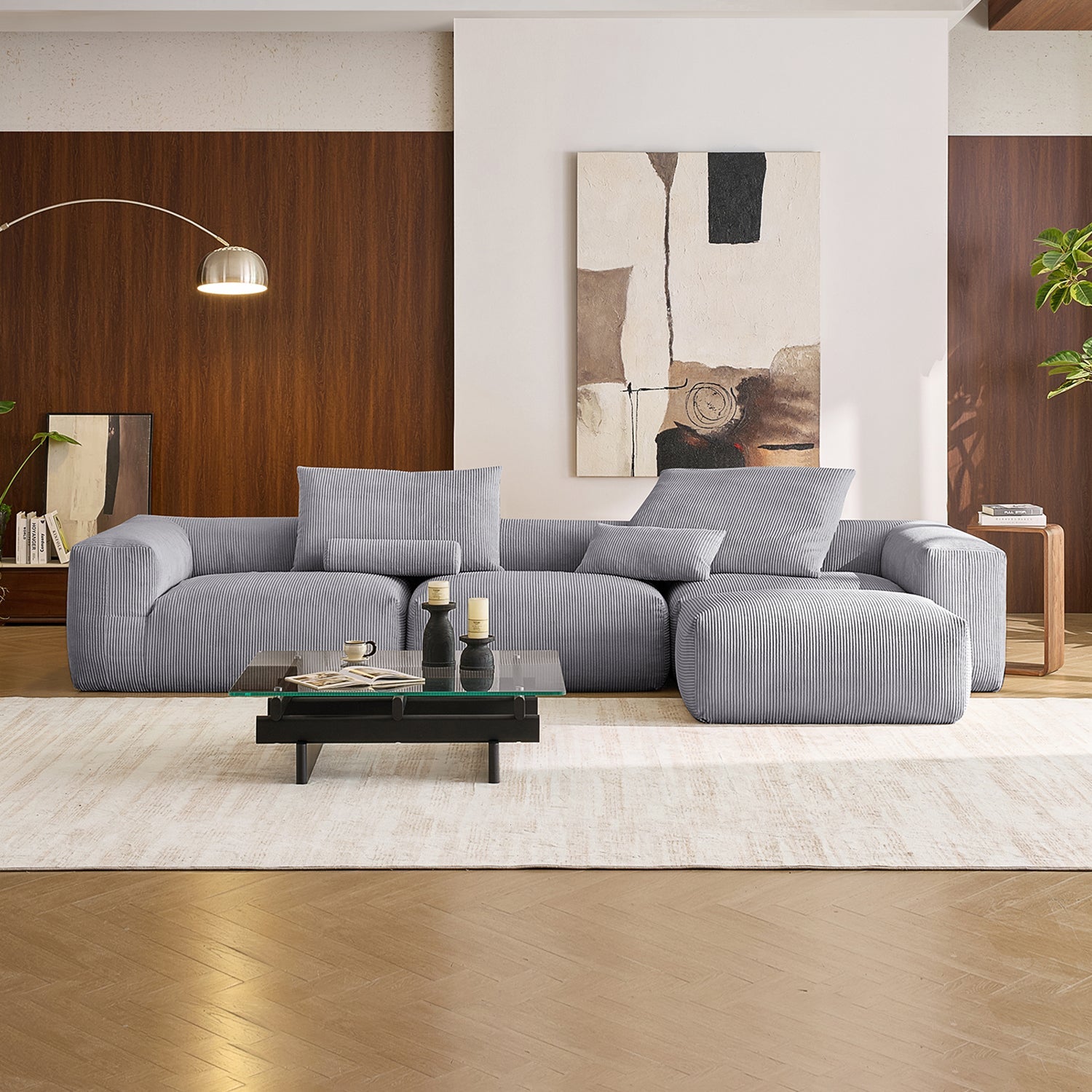 Modular Sofa - Mellow Sectional with Ottoman - MC - Mario Capasa