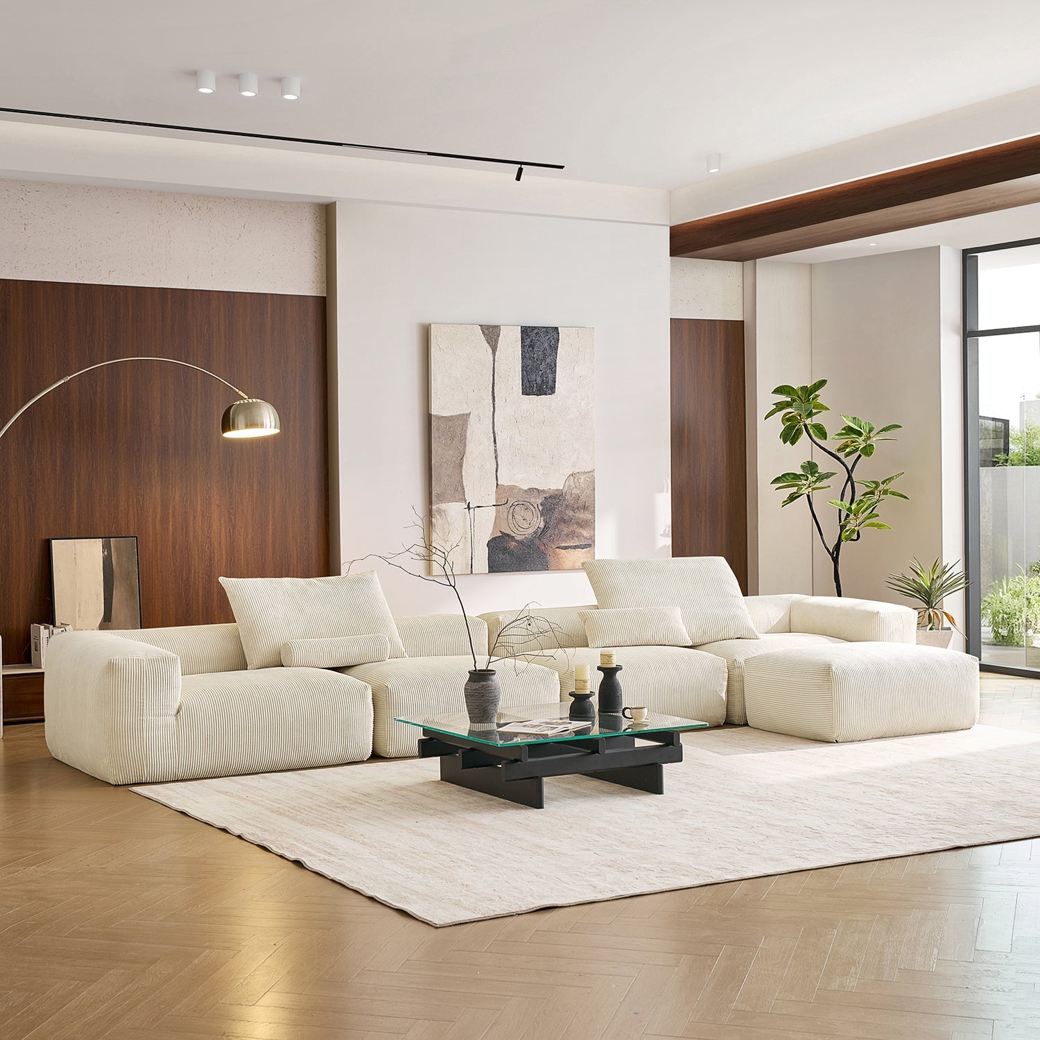 Modular Sofa - Mellow Sectional with Ottoman - MC - Mario Capasa