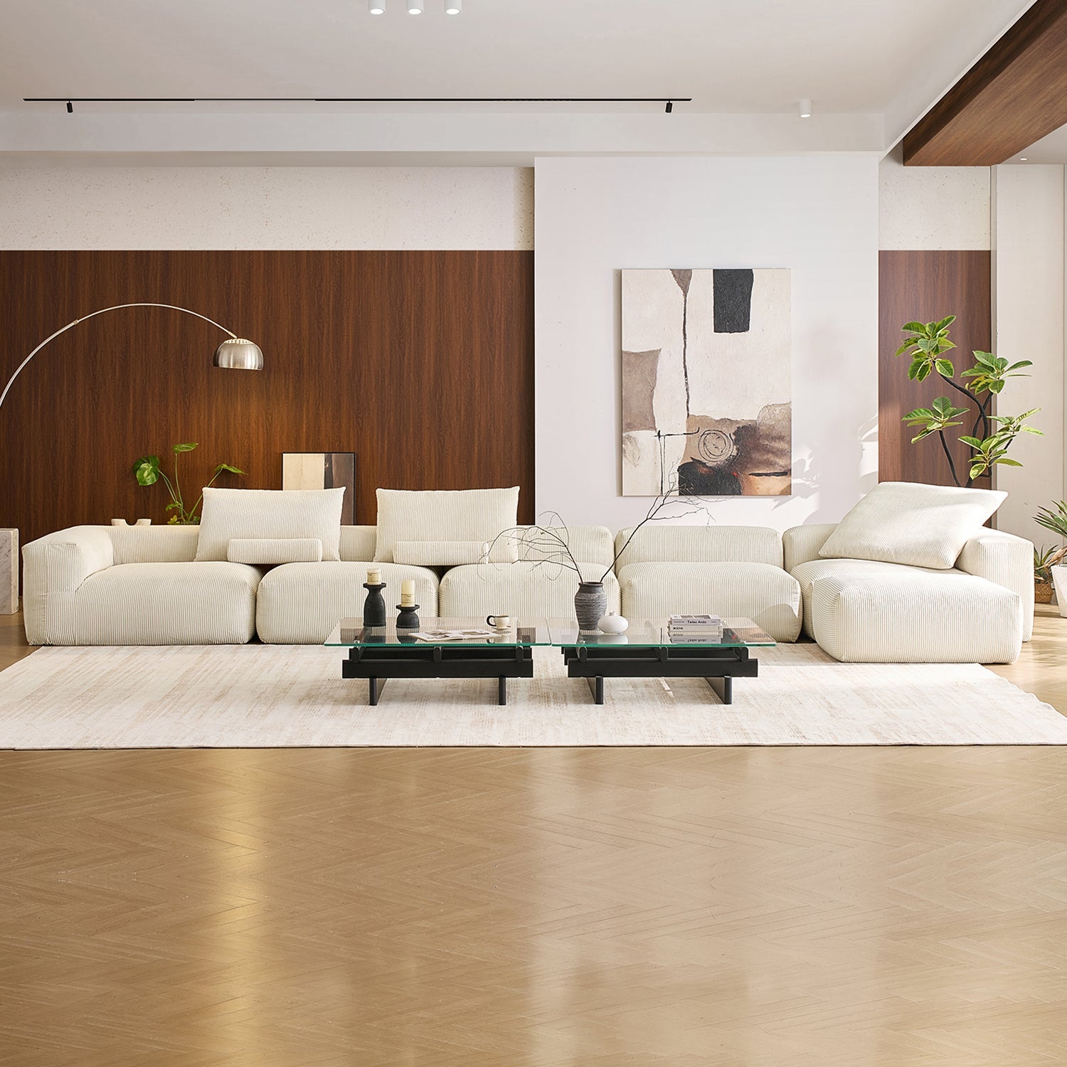 Modular Sofa - Mellow Sectional with Ottoman - MC - Mario Capasa