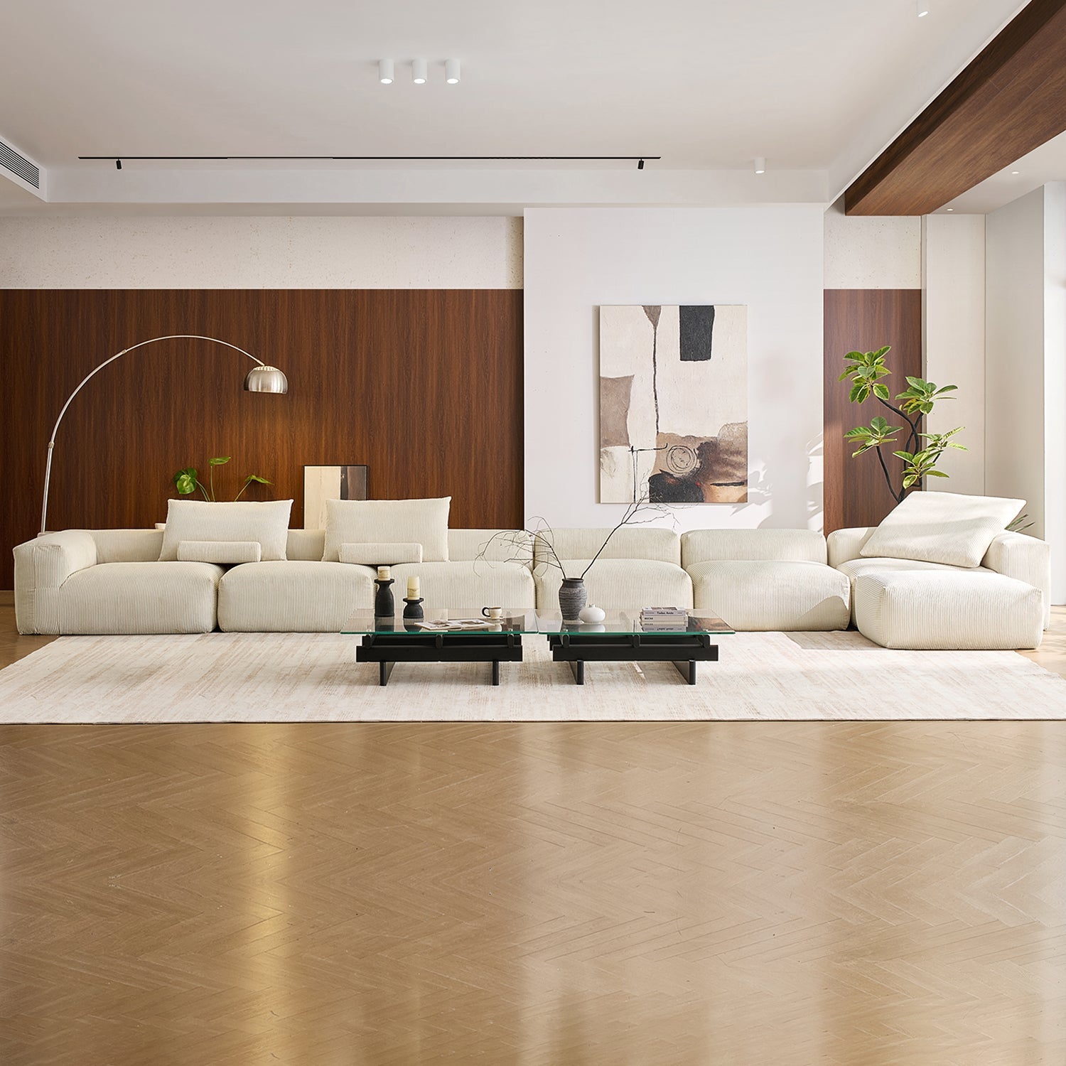 Modular Sofa - Mellow Sectional with Ottoman - MC - Mario Capasa