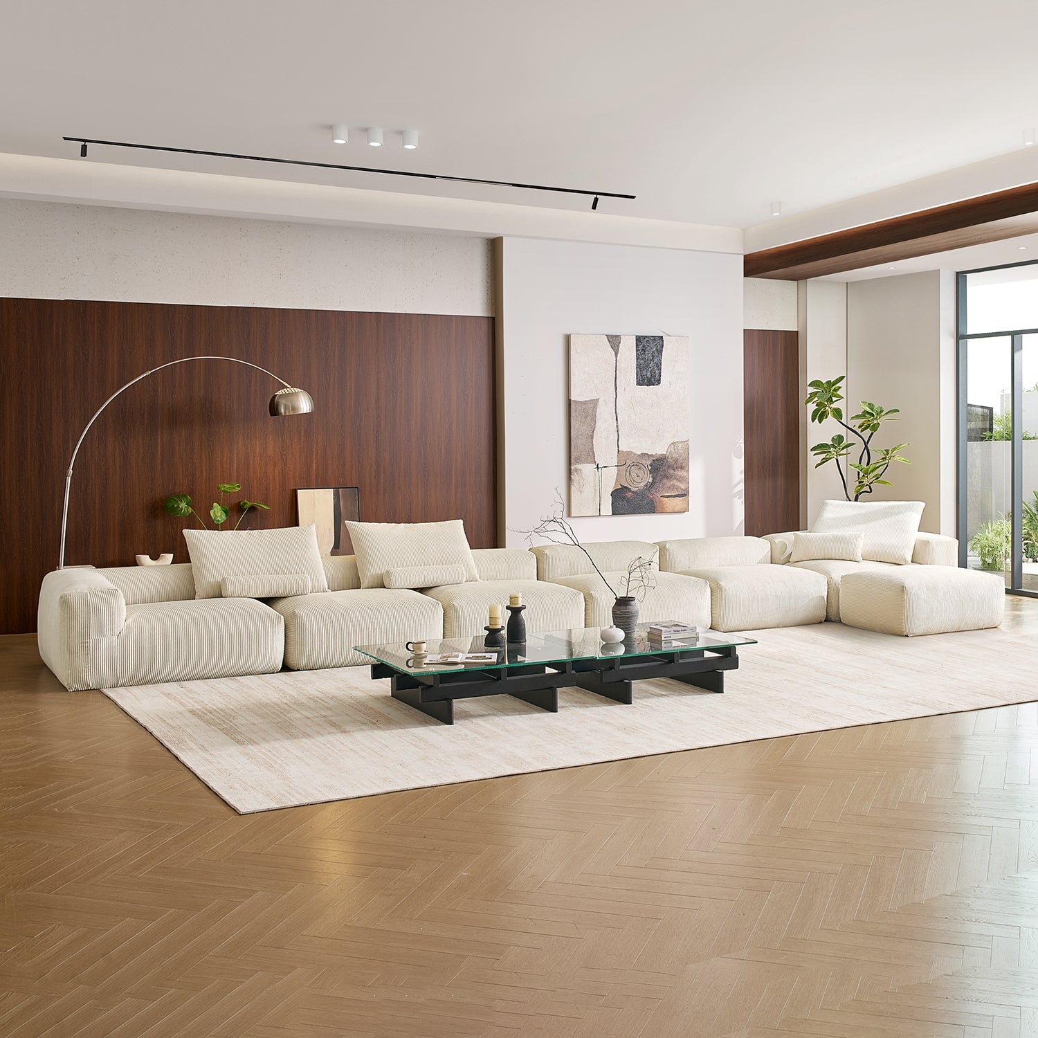 Modular Sofa - Mellow Sectional with Ottoman - MC - Mario Capasa