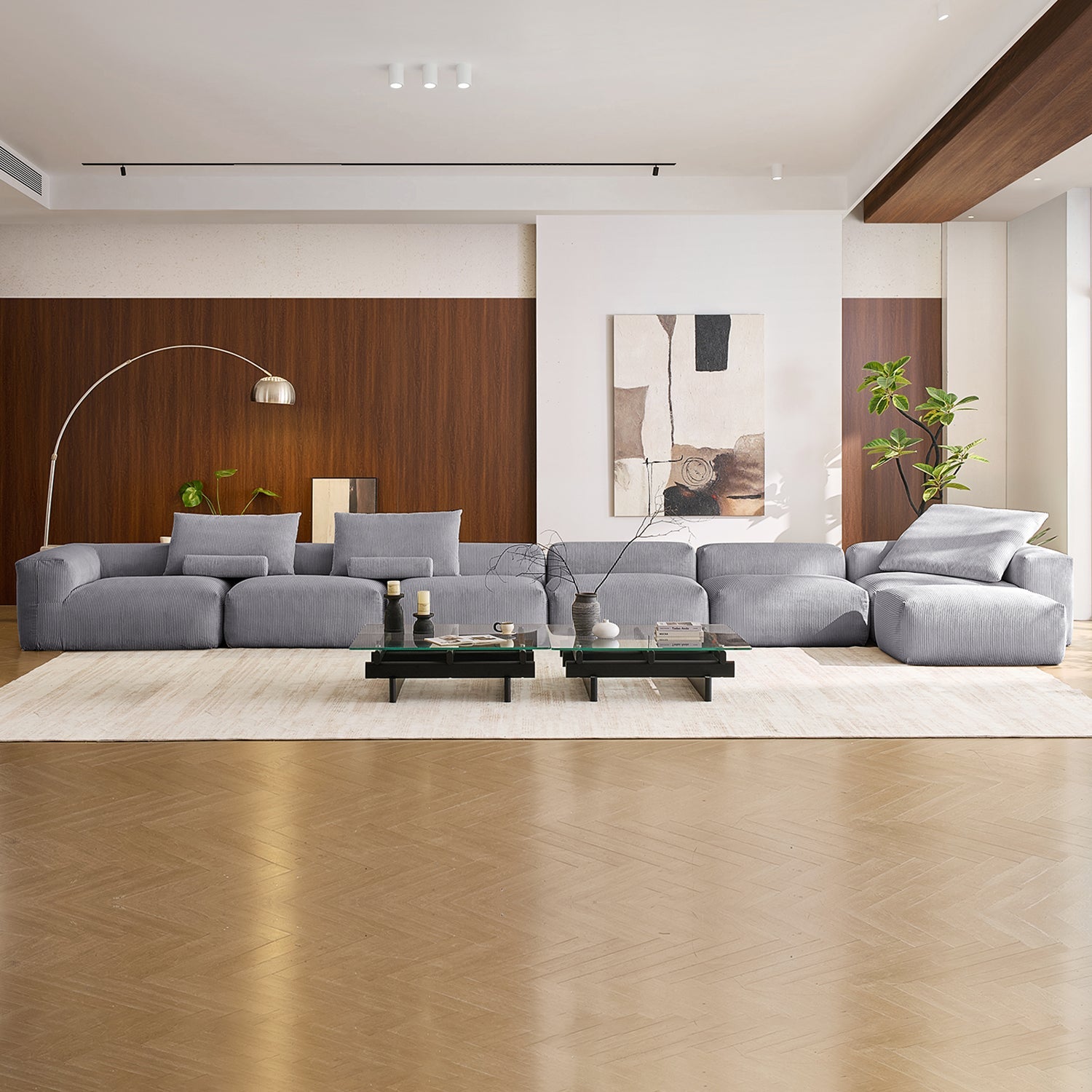 Modular Sofa - Mellow Sectional with Ottoman - MC - Mario Capasa