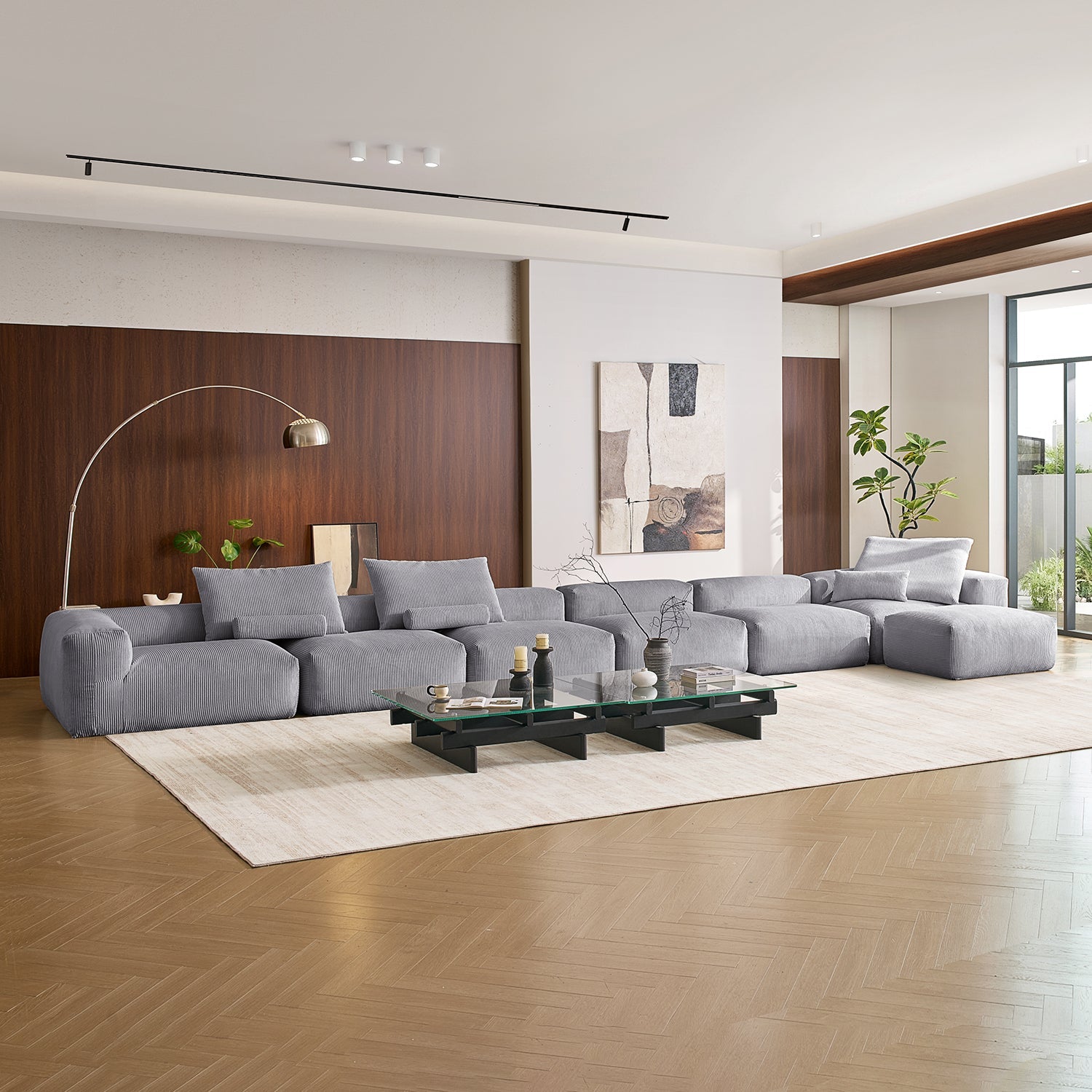 Modular Sofa - Mellow Sectional with Ottoman - MC - Mario Capasa