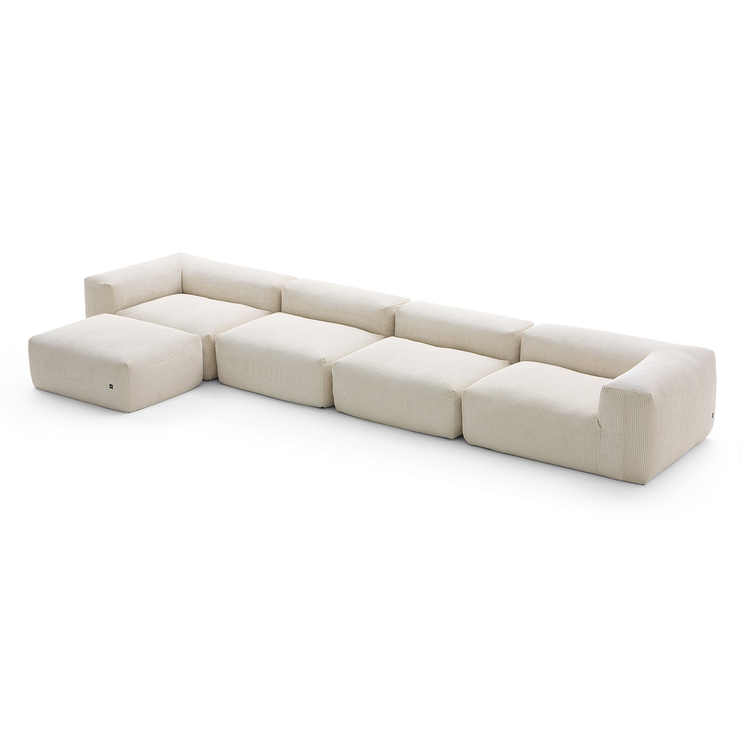 Modular Sofa - Mellow Sectional with Ottoman - MC - Mario Capasa