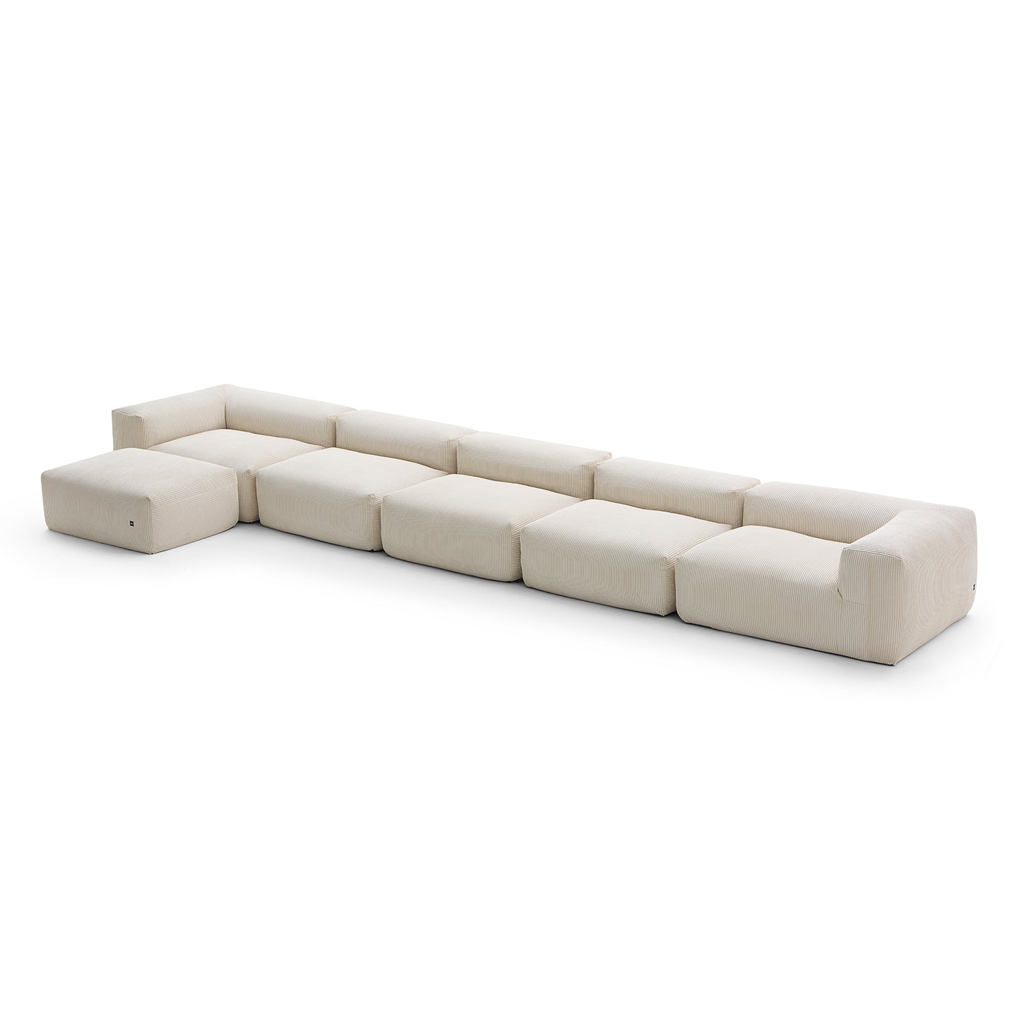 Modular Sofa - Mellow Sectional with Ottoman - MC - Mario Capasa