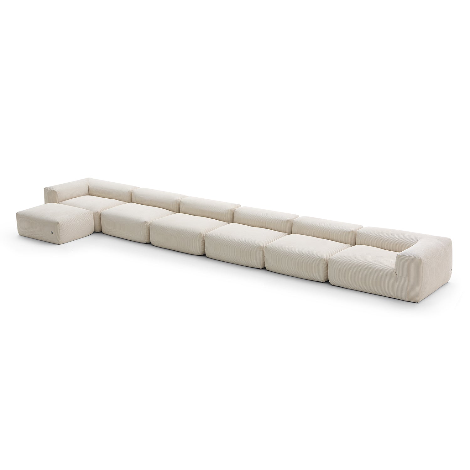 Modular Sofa - Mellow Sectional with Ottoman - MC - Mario Capasa