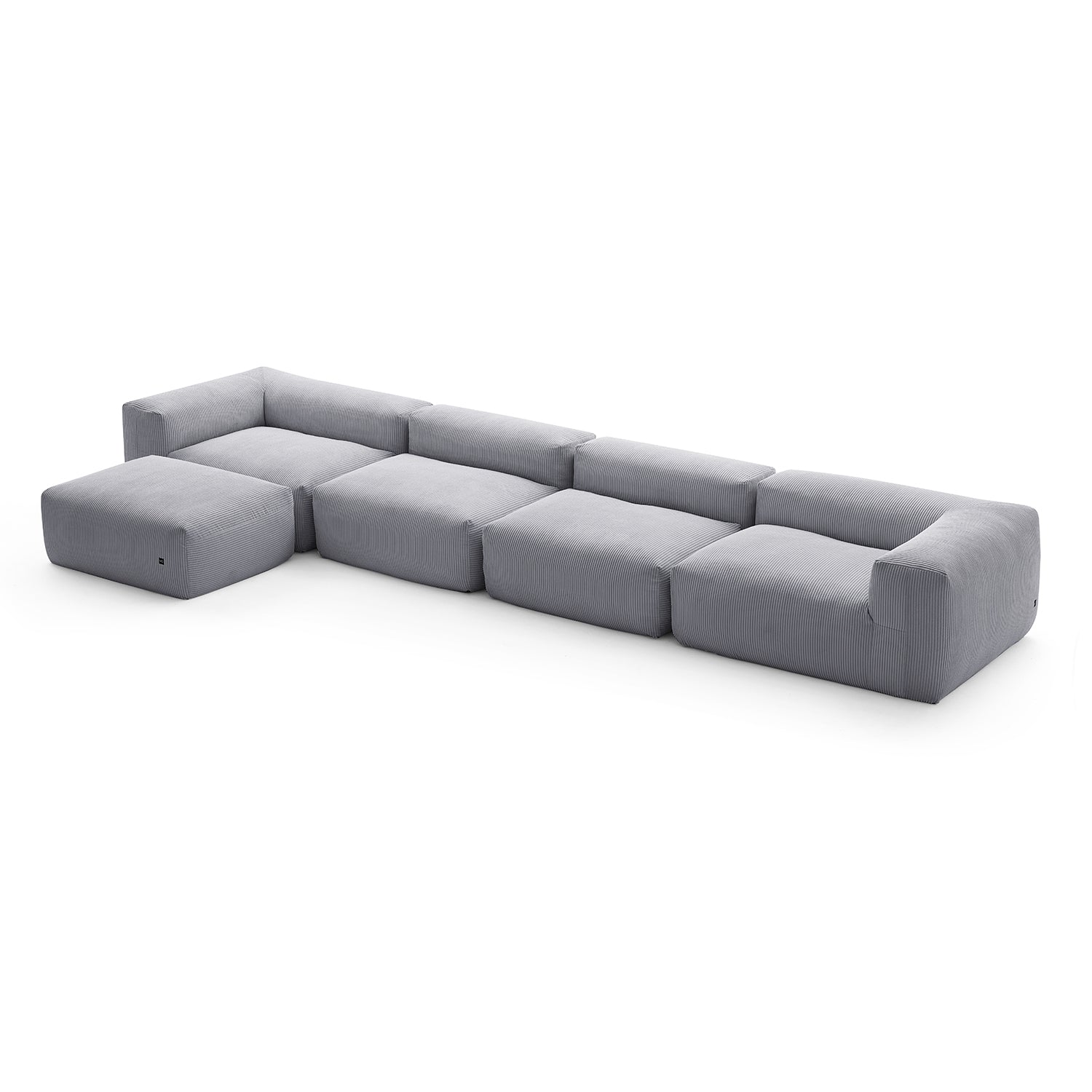 Modular Sofa - Mellow Sectional with Ottoman - MC - Mario Capasa