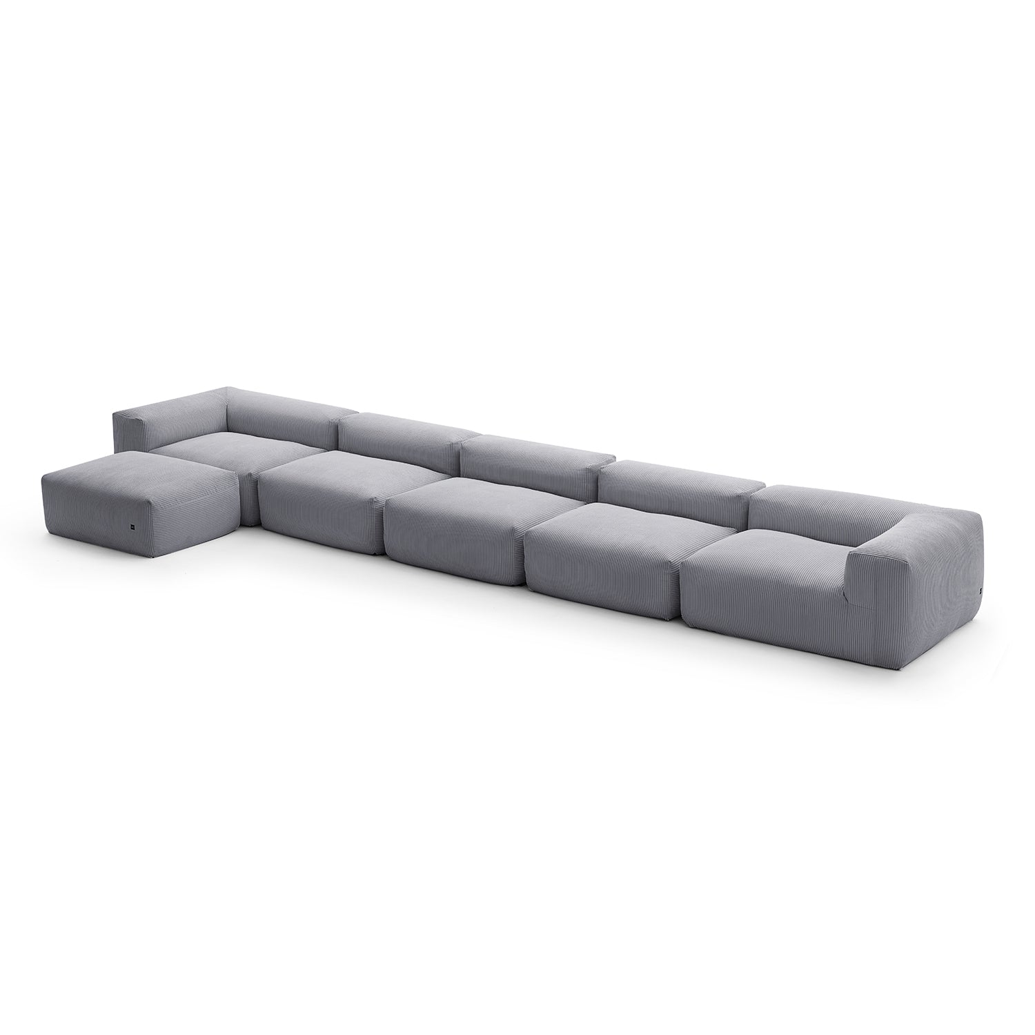 Modular Sofa - Mellow Sectional with Ottoman - MC - Mario Capasa