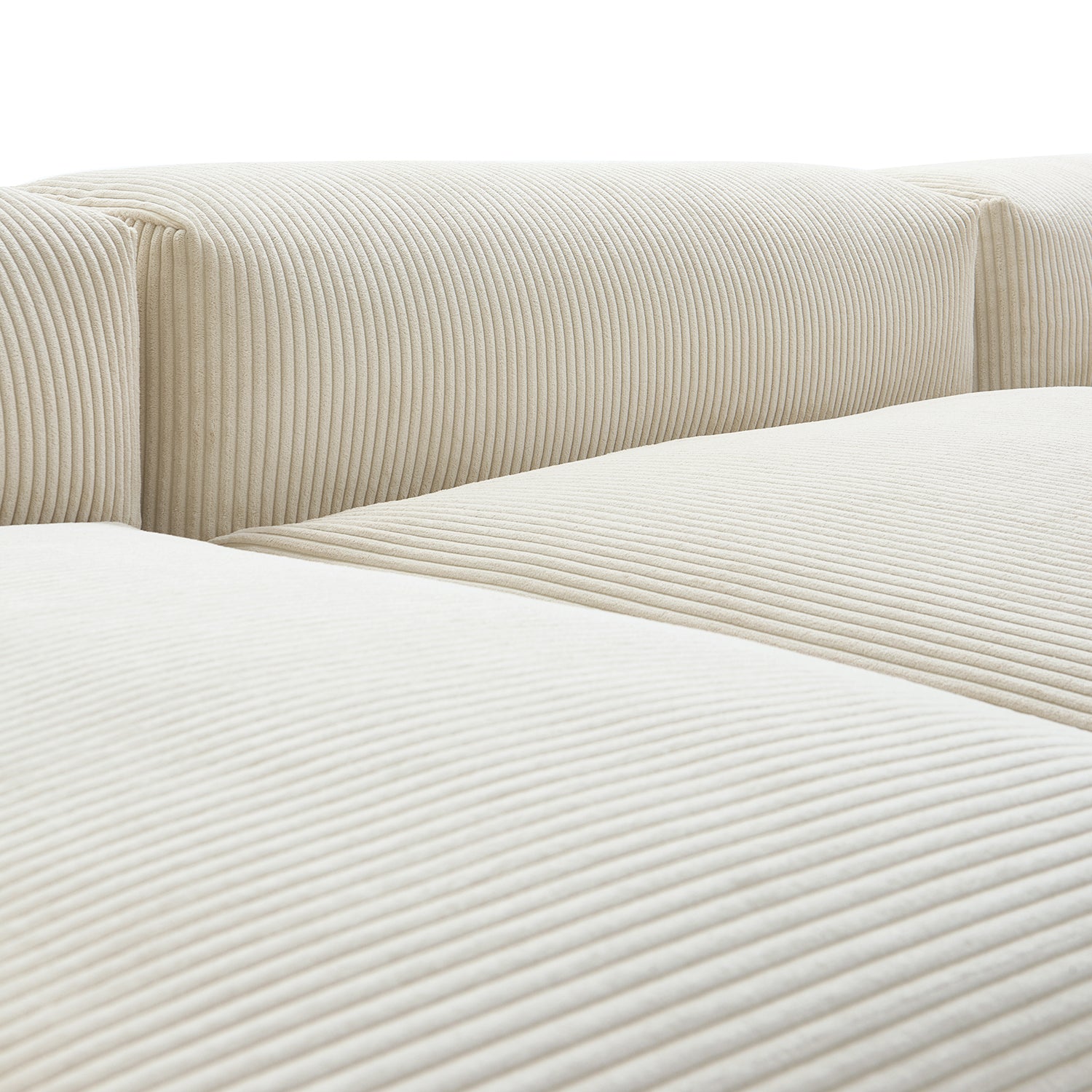 Mellow Half-Closed Sectional with Ottoman