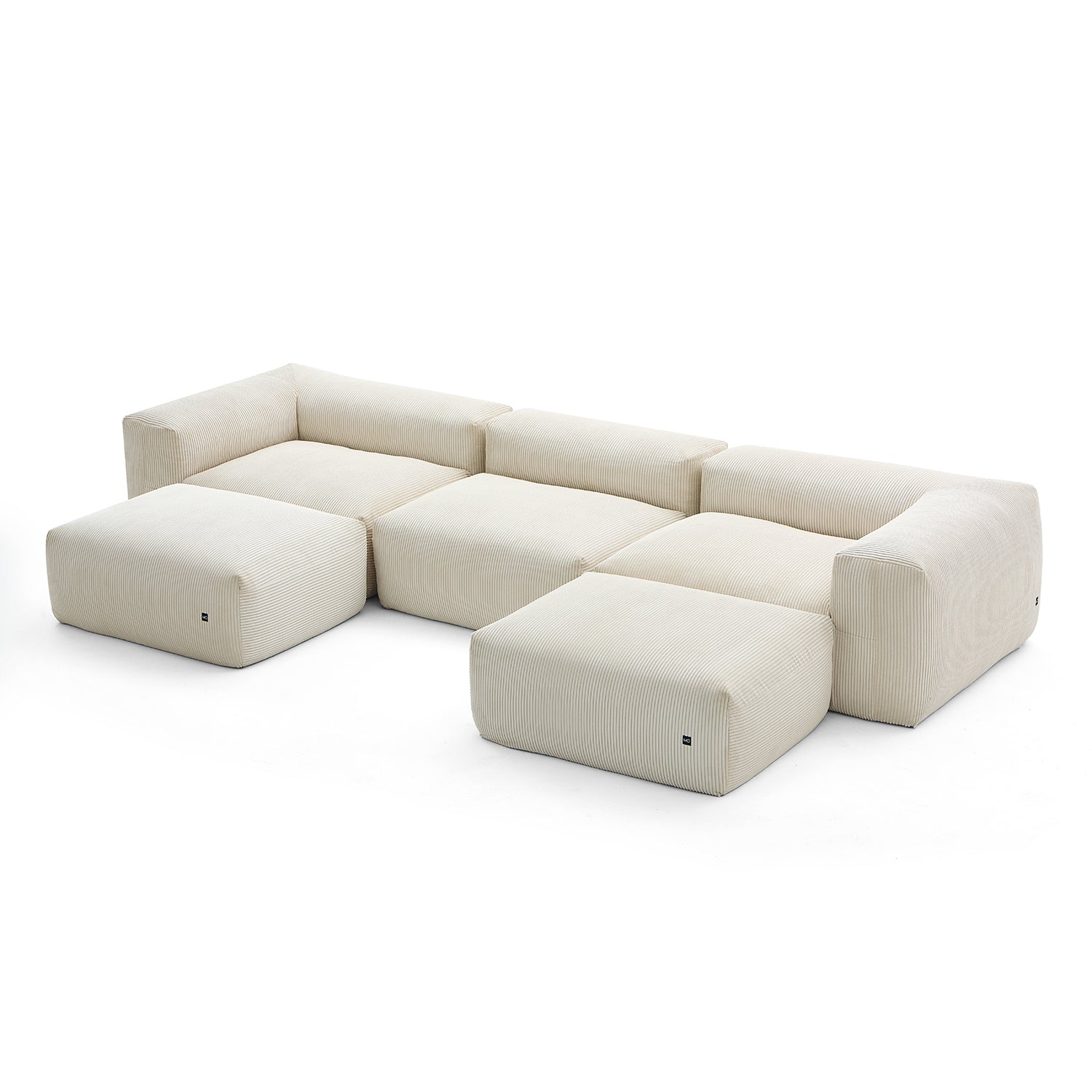 Mellow U Sectional with Ottoman