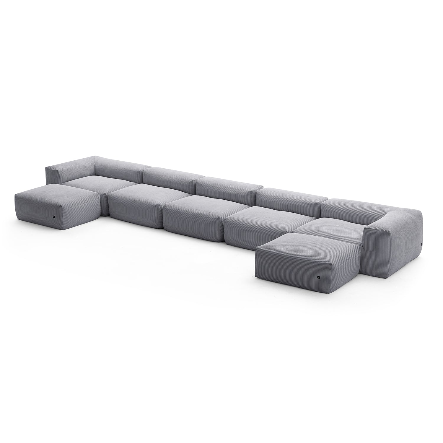 Mellow U Sectional with Ottoman