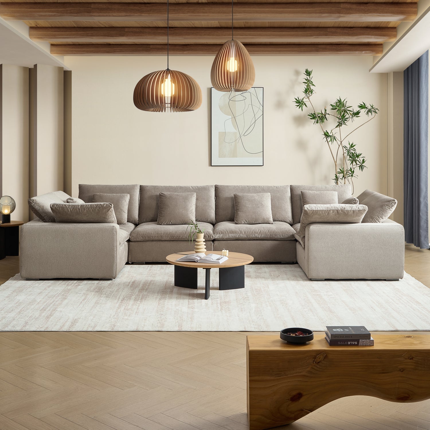 sectional - Tivoli Cloud U Closed Sectional - MC - Mario Capasa