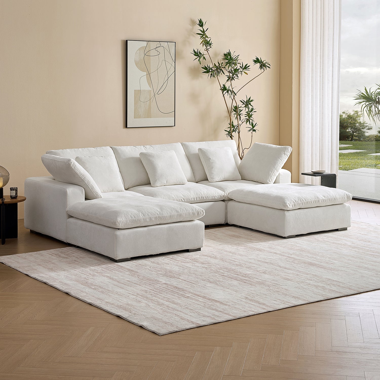 sectional - Hyperfoam Tivoli Cloud U Sectional - MC - Mario Capasa