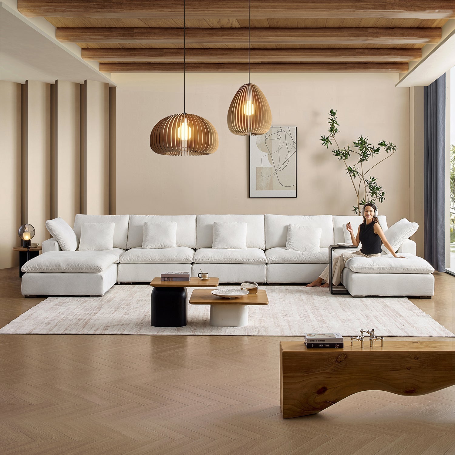 sectional - Hyperfoam Tivoli Cloud U Sectional - MC - Mario Capasa