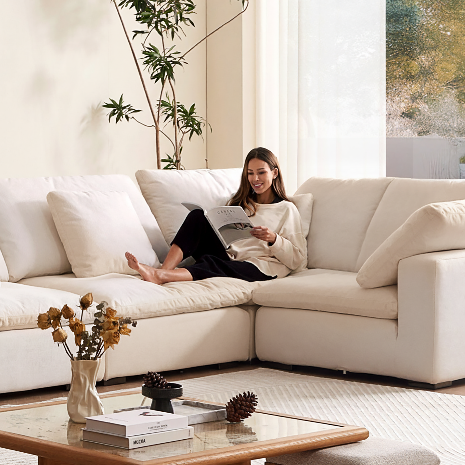 Tivoli Cloud U Closed Sectional
