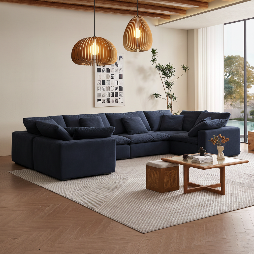 sectional - Tivoli Cloud U Closed Sectional - MC - Mario Capasa