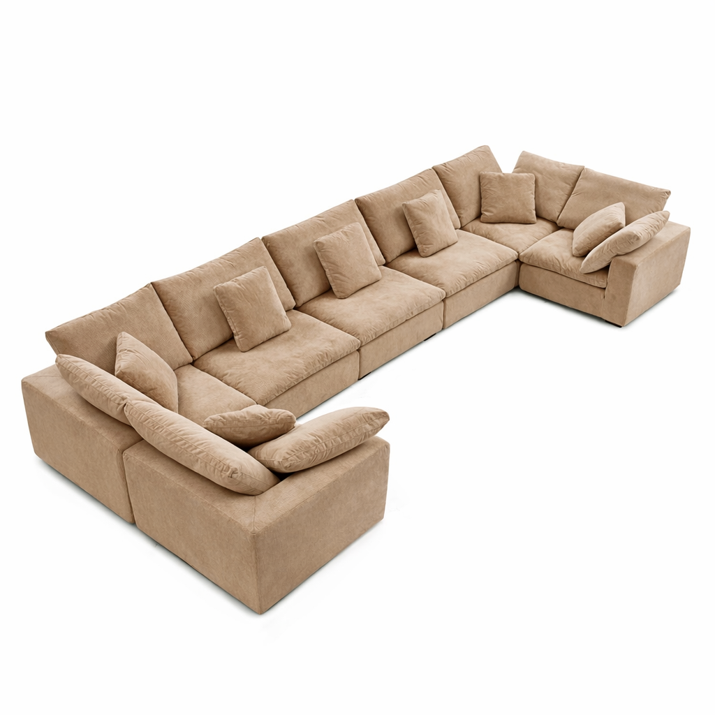 sectional - Tivoli Cloud U Closed Sectional - MC - Mario Capasa