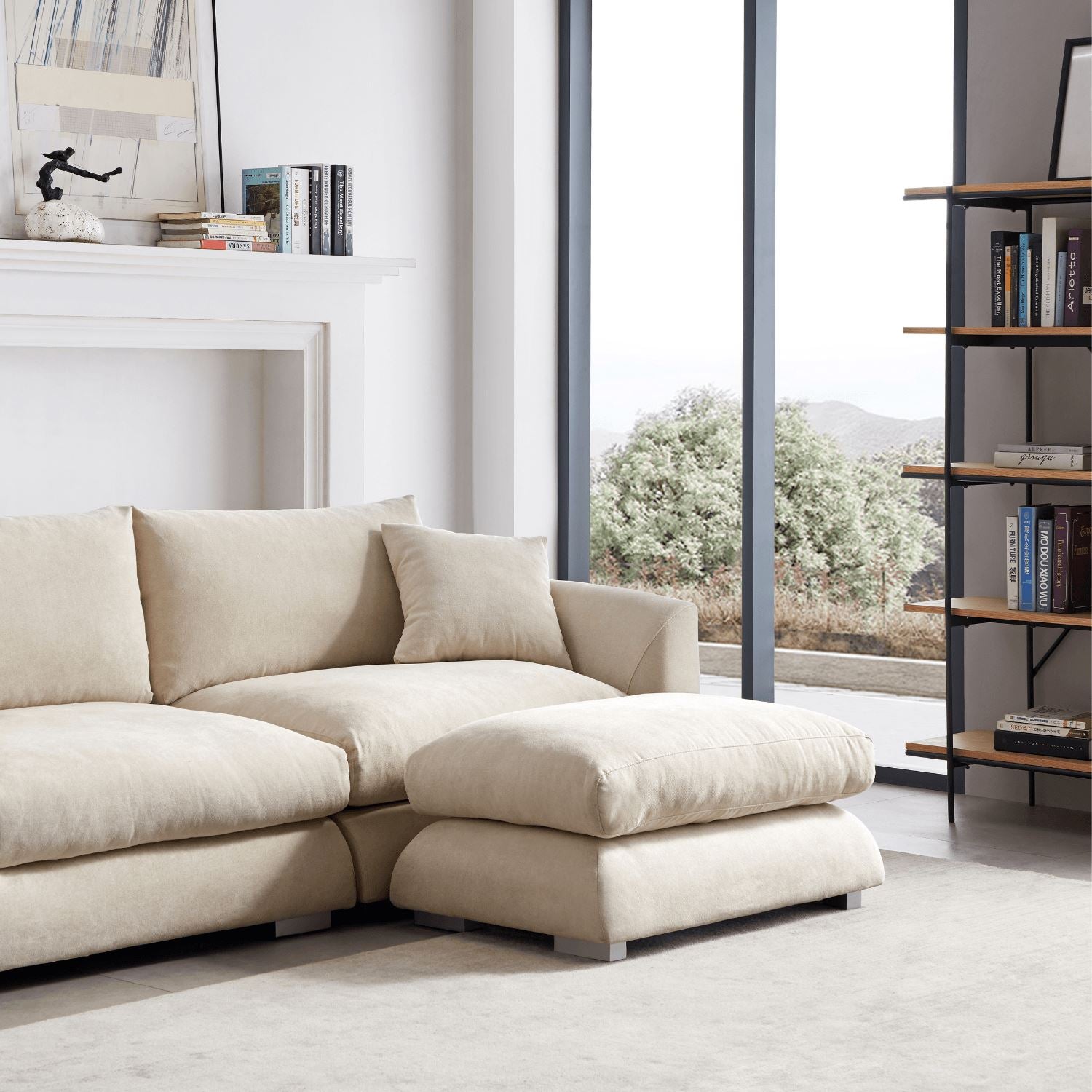 Feathers Ottoman - Mario Capasa