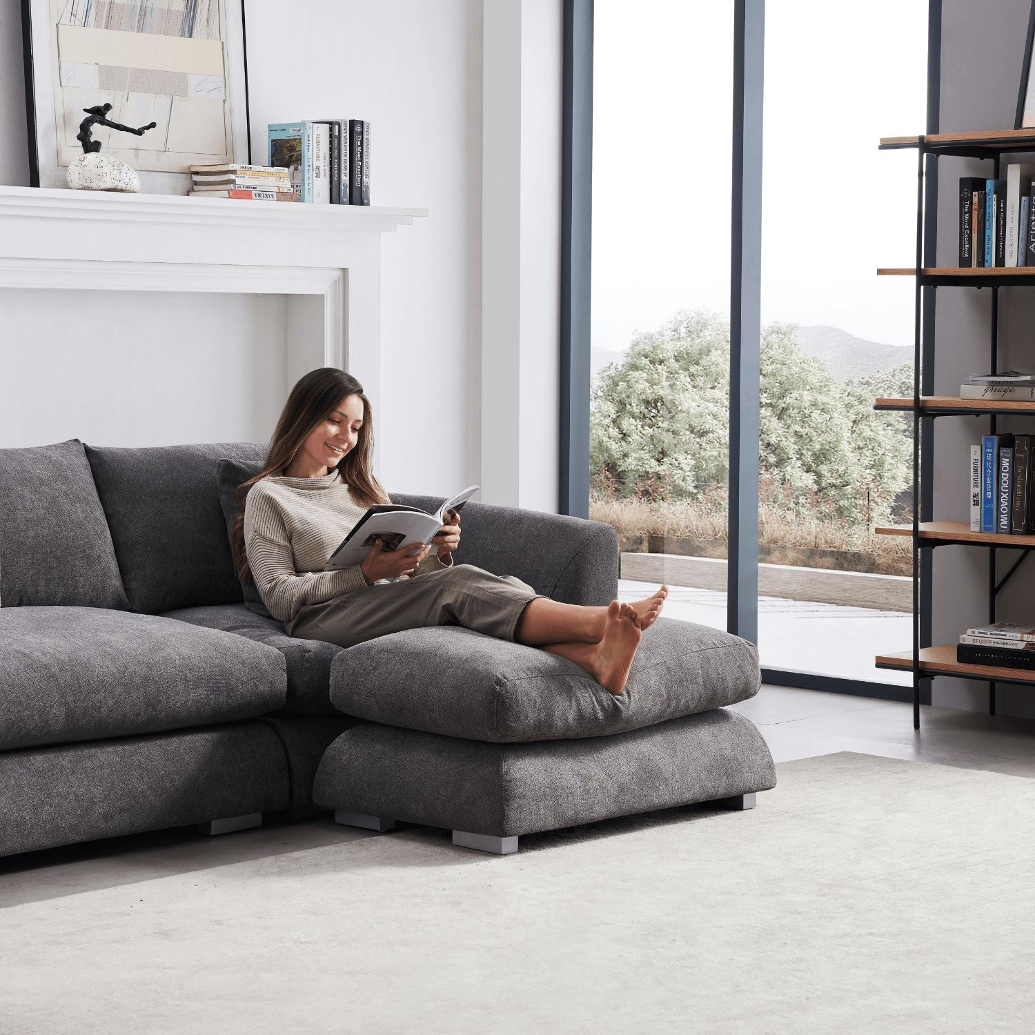 Feathers Ottoman - Mario Capasa