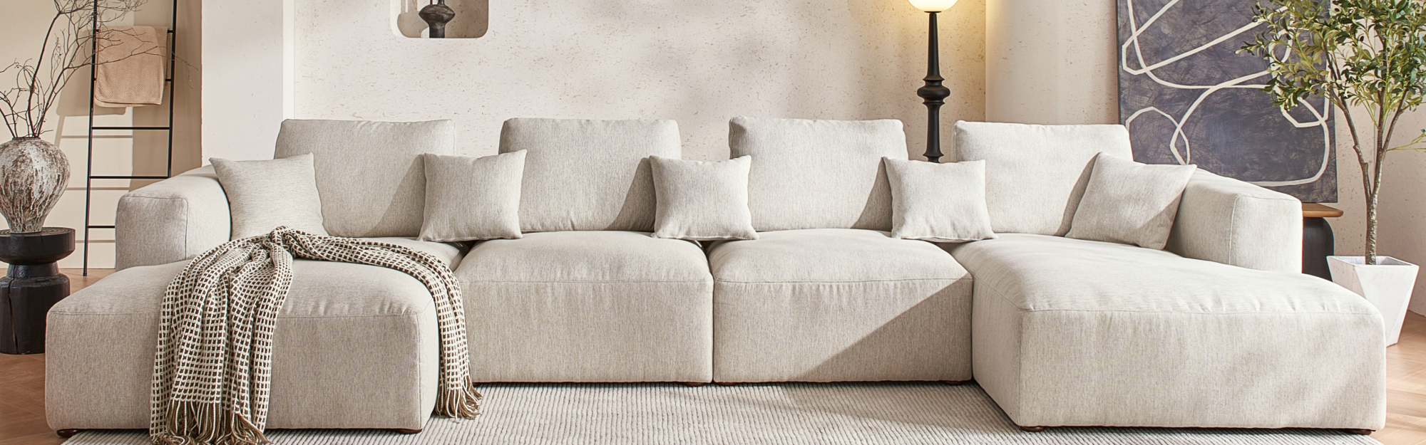 The 5th Collection by Mario Capasa showcasing contemporary pit sectionals and low-profile living room furniture.