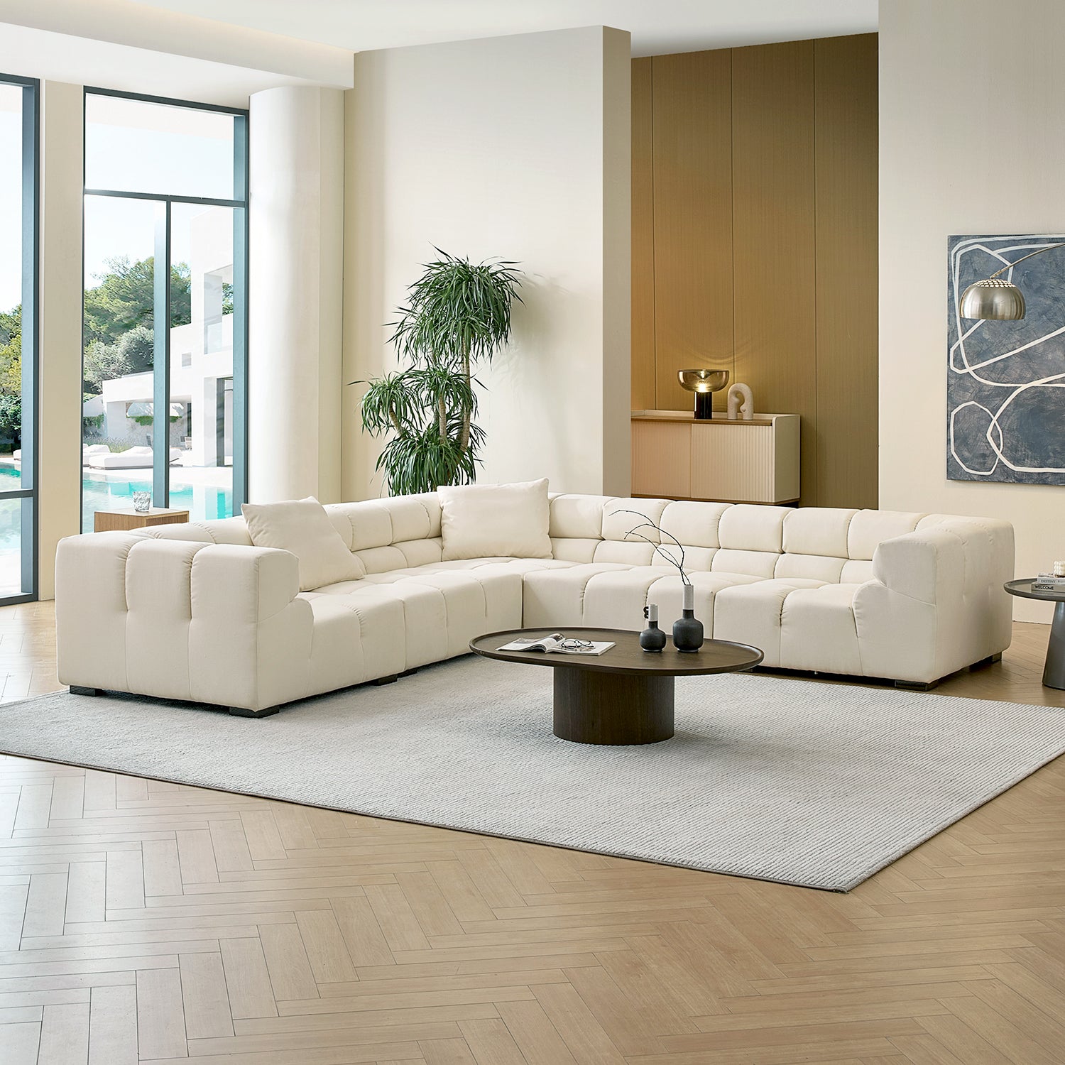 Amora Closed L Sectional