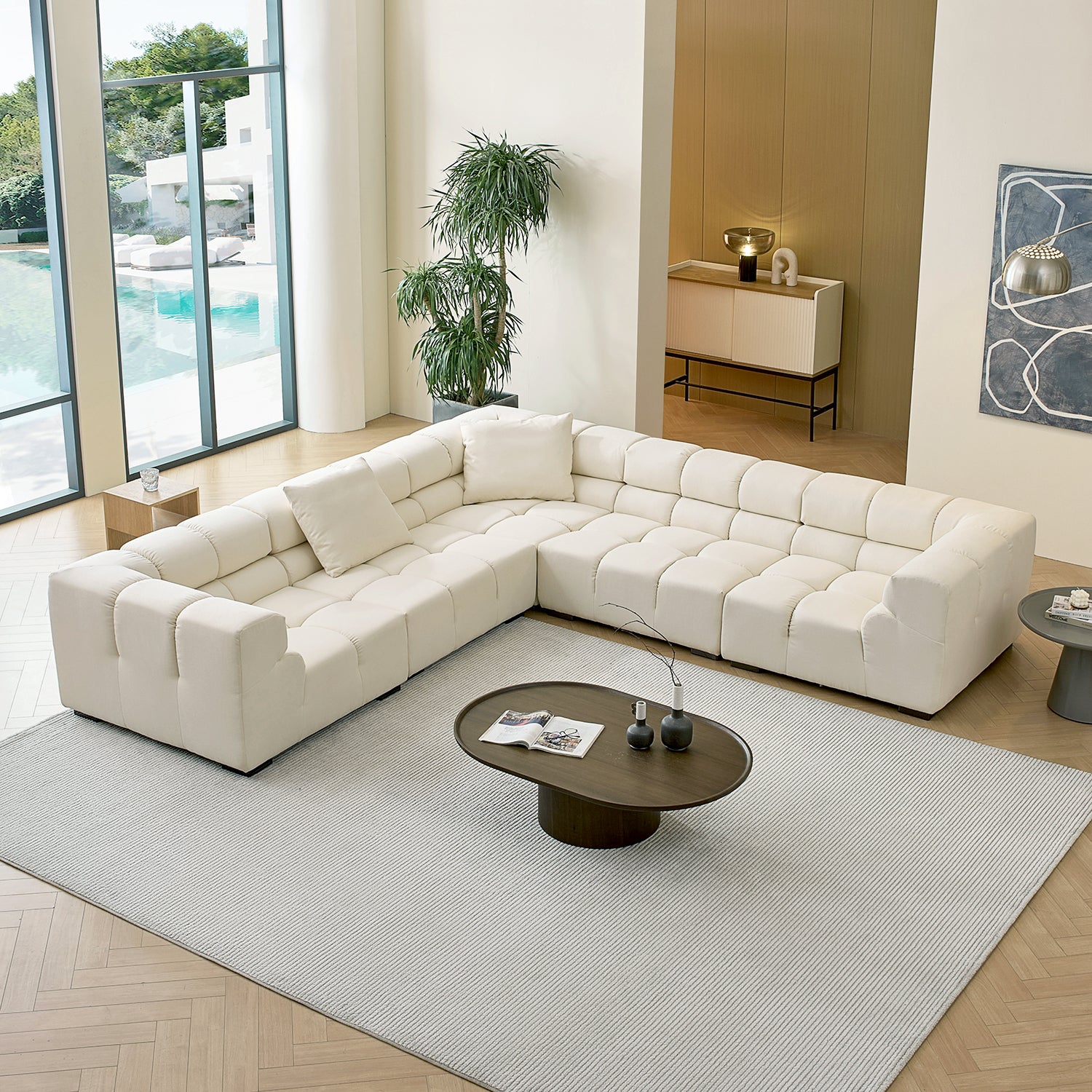 Amora Closed L Sectional