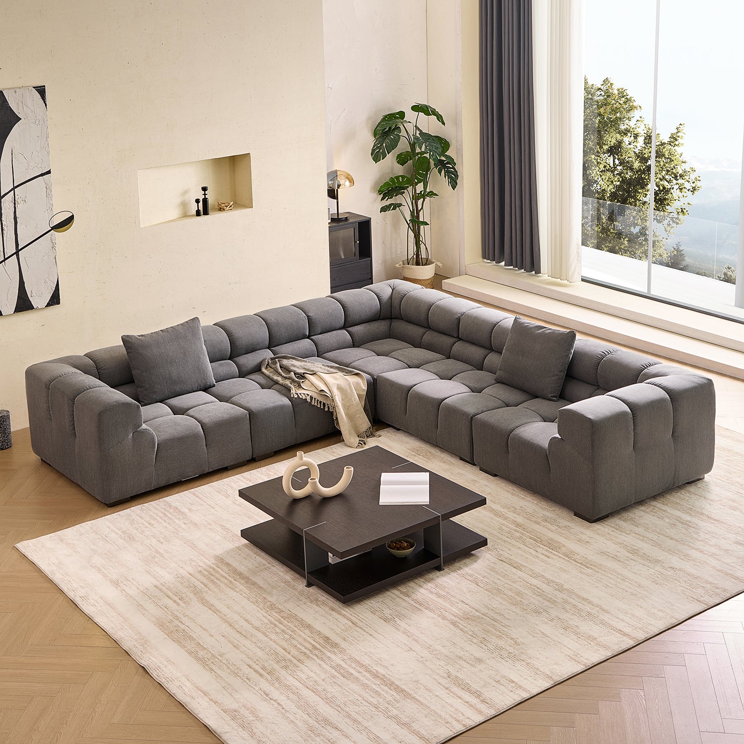 Amora Closed L Sectional