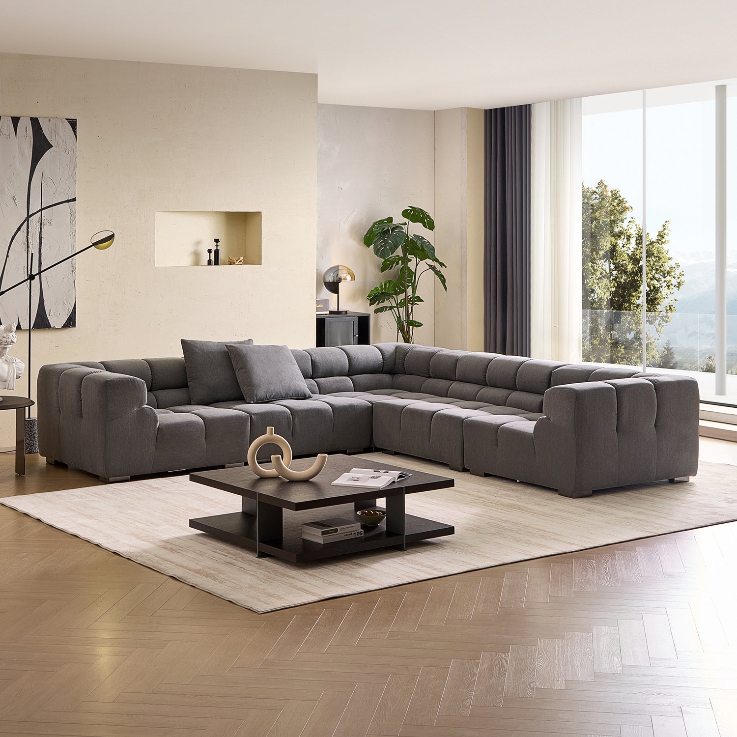 Amora Closed L Sectional