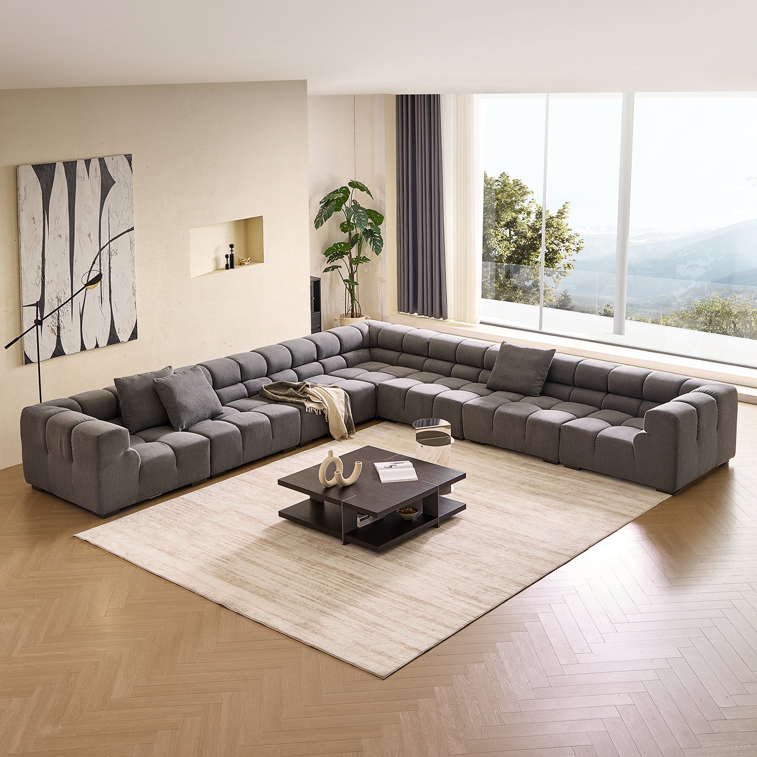 Amora Closed L Sectional