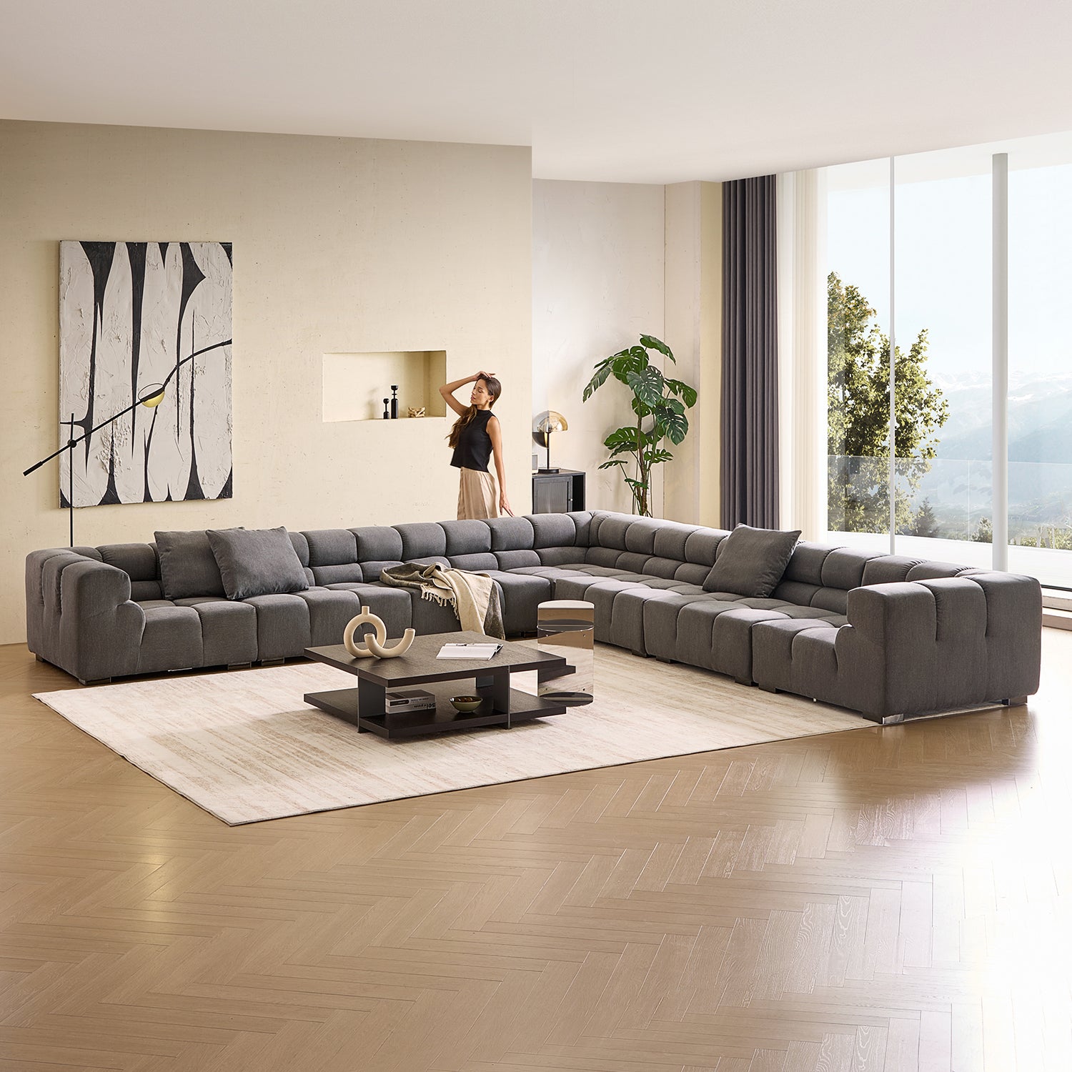 Amora Closed L Sectional