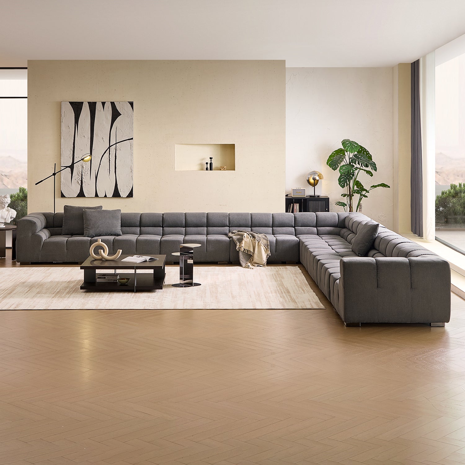 Amora Closed L Sectional