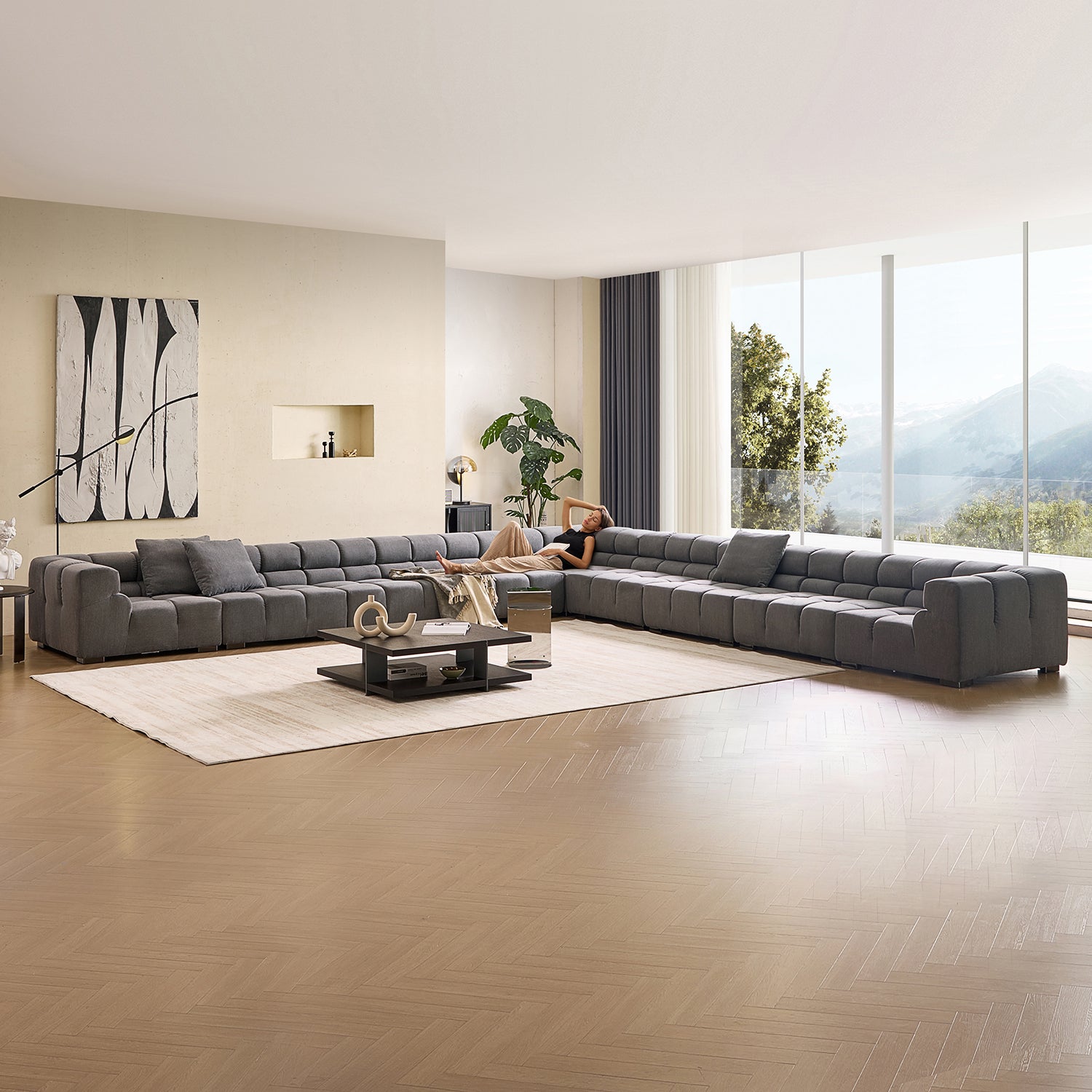 Amora Closed L Sectional