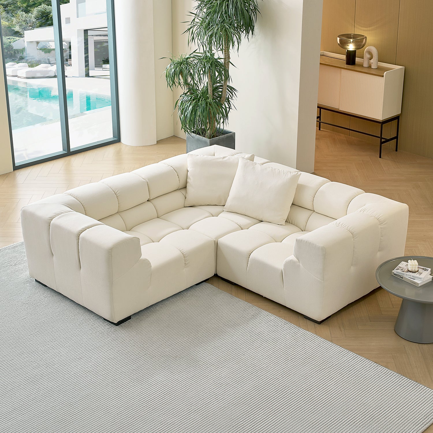 Amora Closed L Sectional