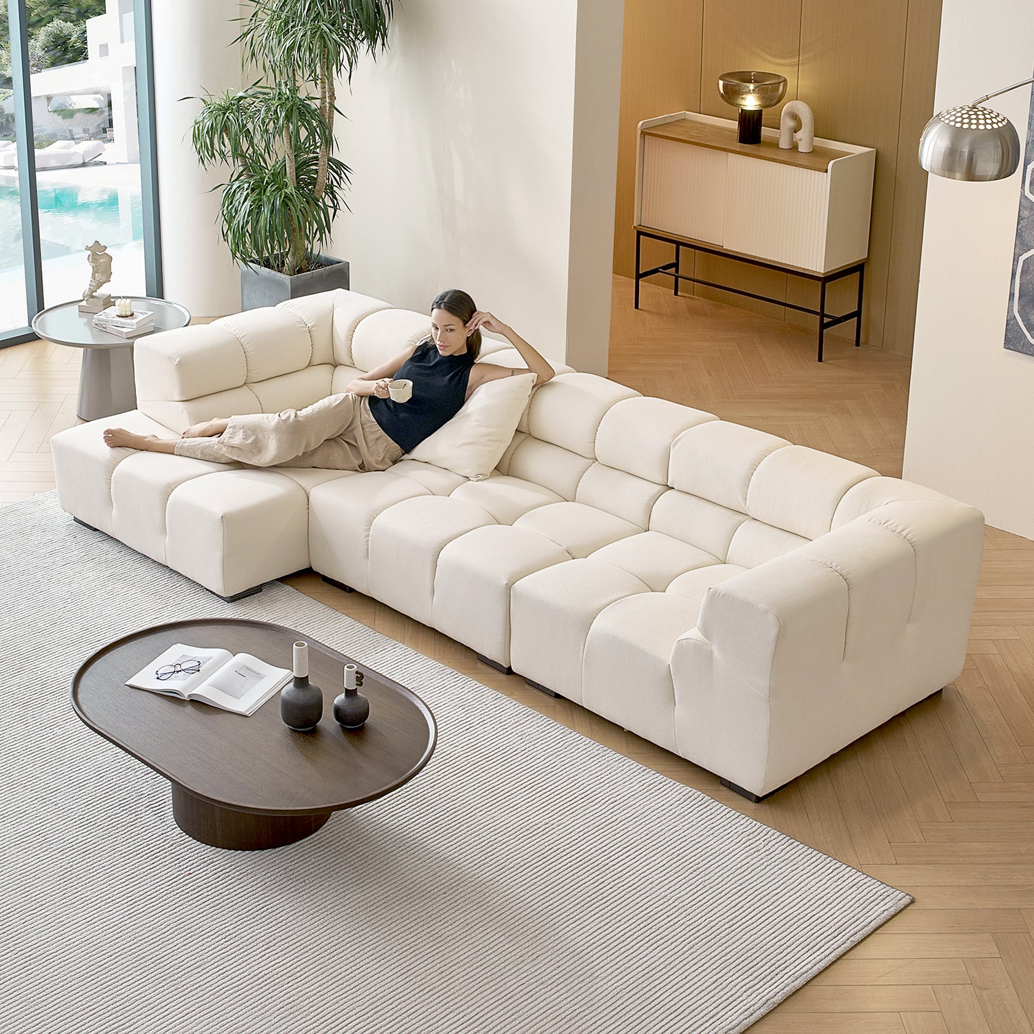 Amora Sectional High Arm