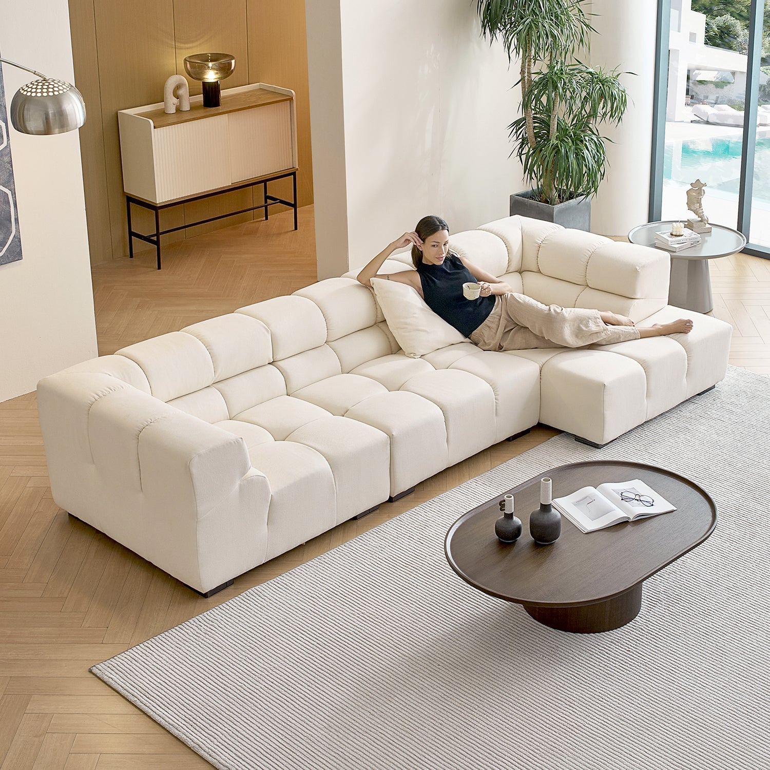 Amora Sectional High Arm