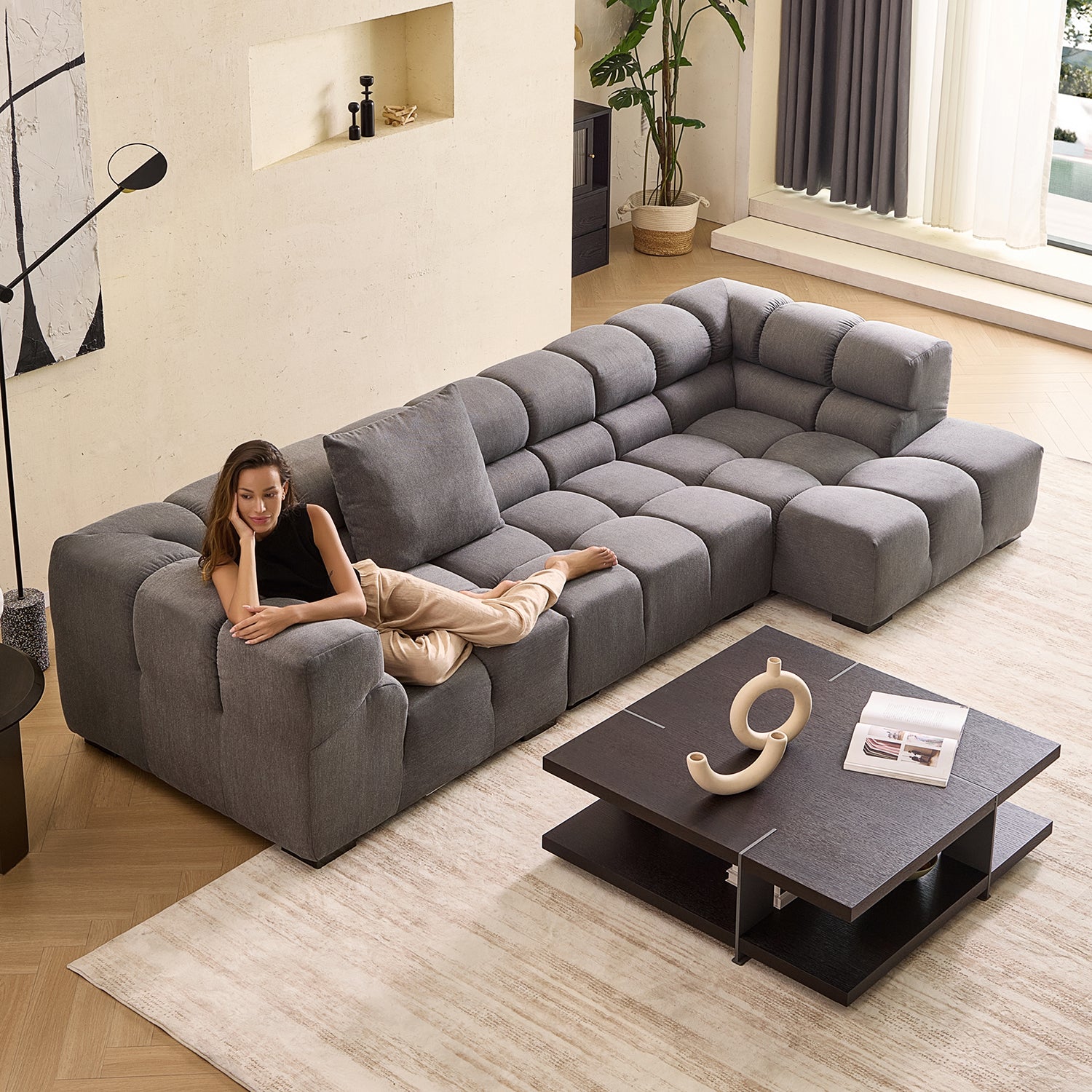 Amora Sectional High Arm