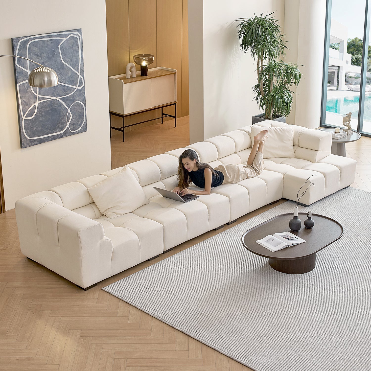 Amora Sectional High Arm