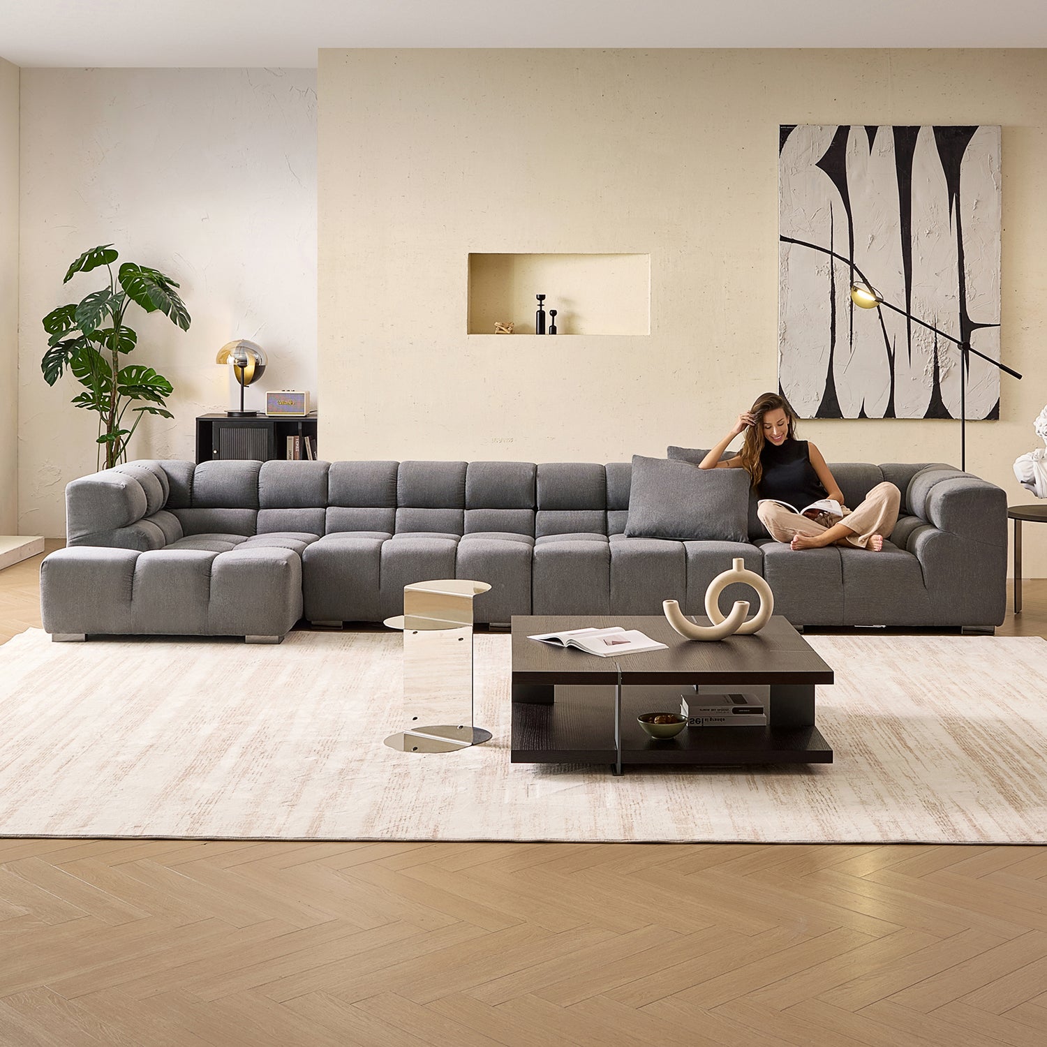 Amora Sectional High Arm