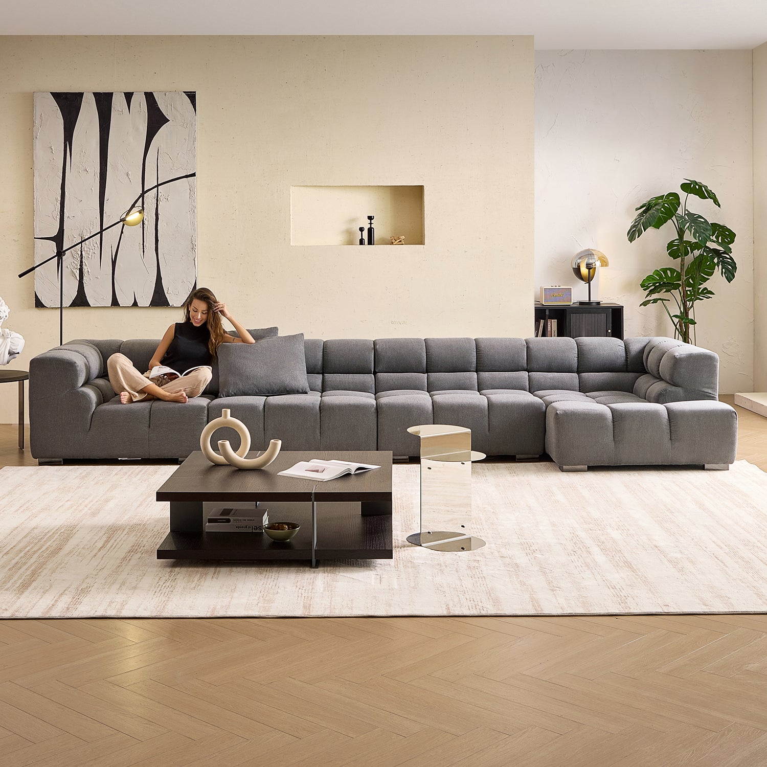 Amora Sectional High Arm